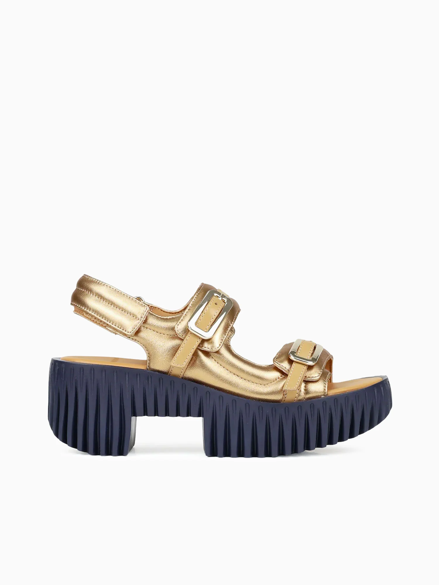 Plia Kiko Gold Metallic Leather