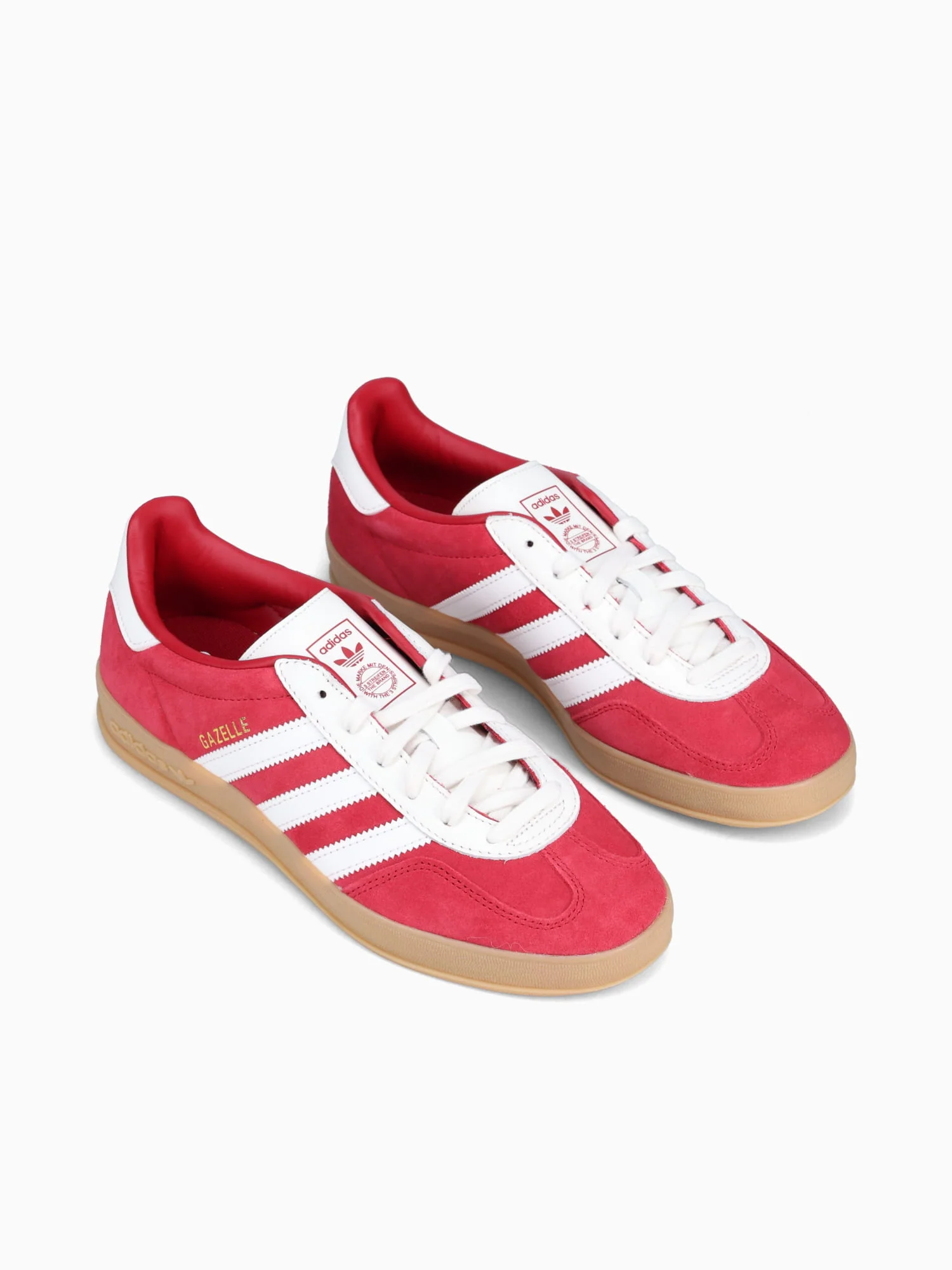 Gazelle Indoor Victory Red White suede - Image 4