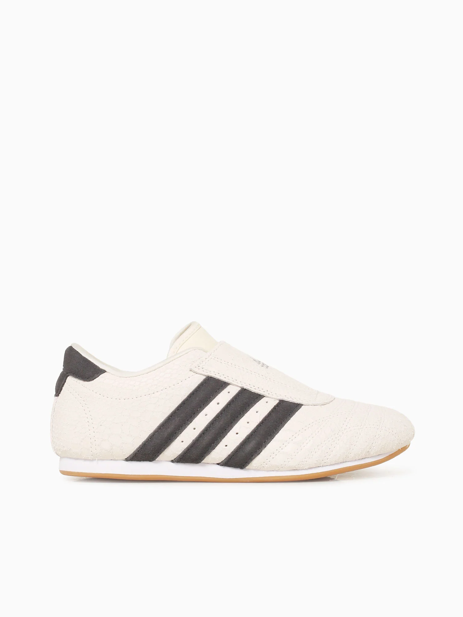 Taekwondo W Cream White Black leather
