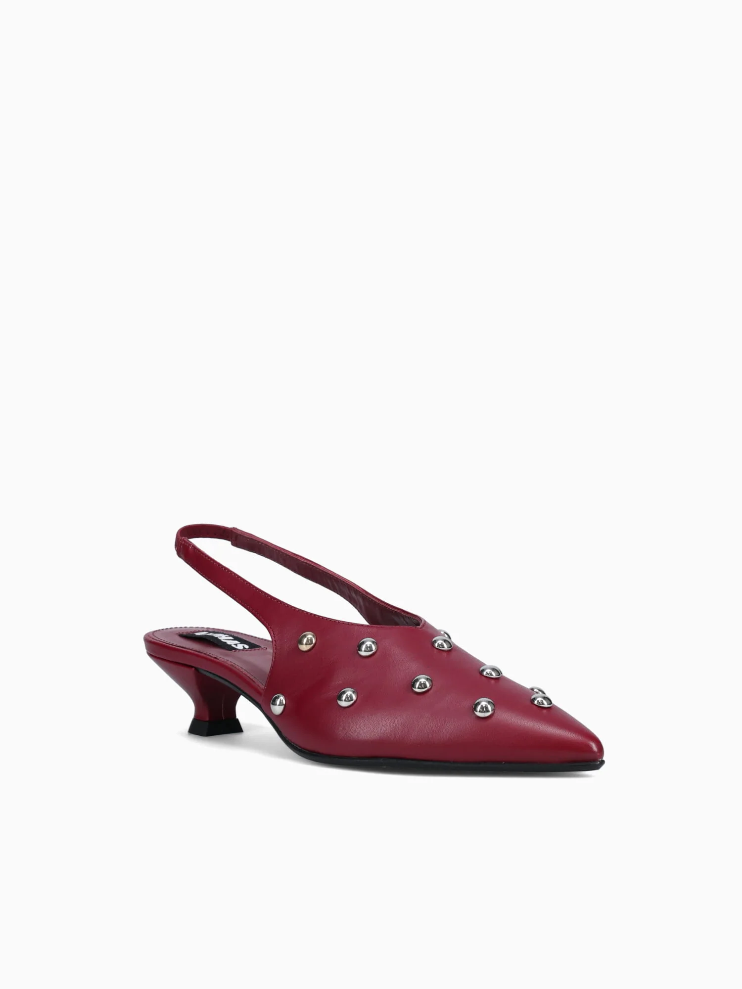 Eros Studs Burgundy Leather - Image 2