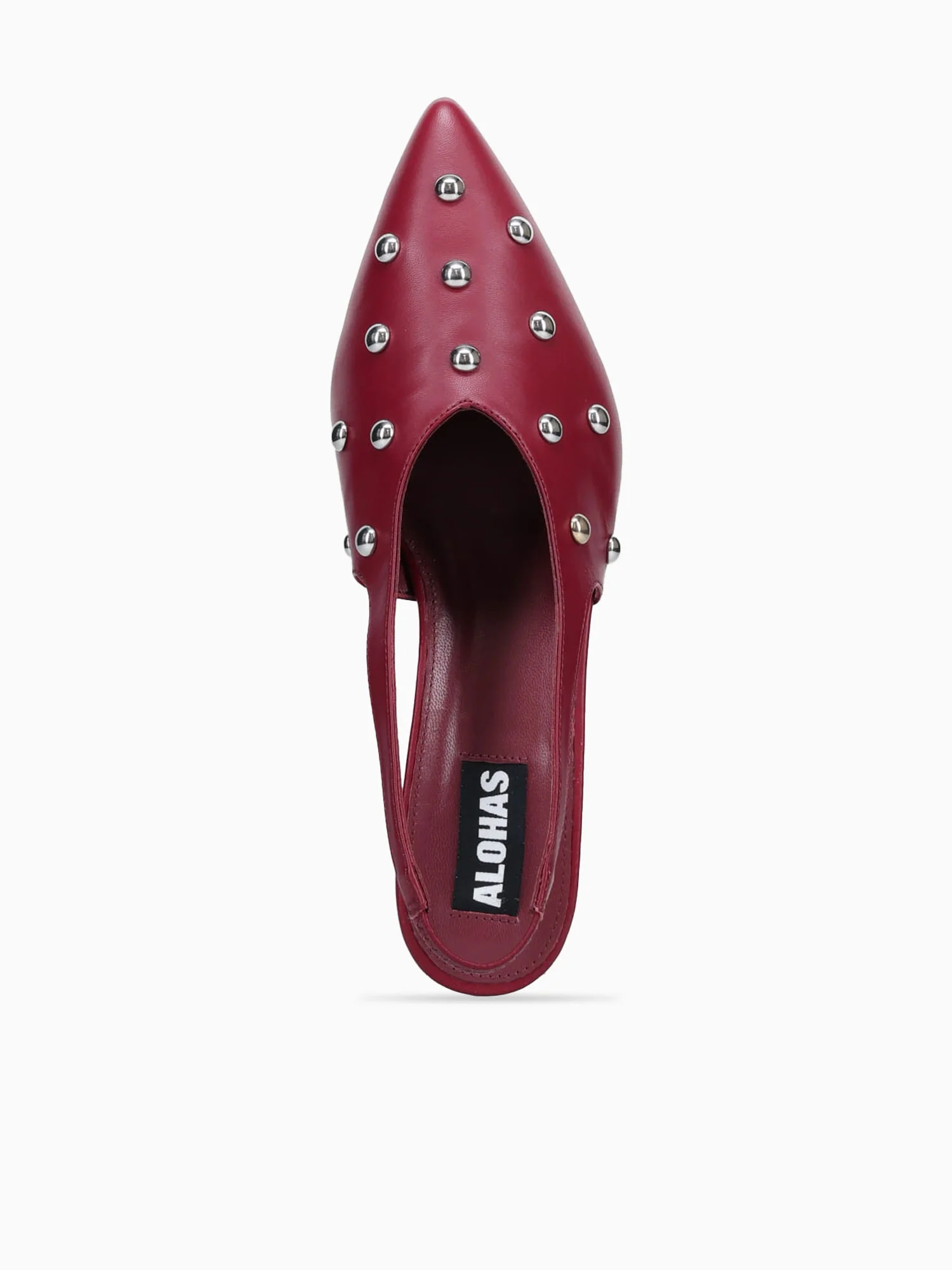 Eros Studs Burgundy Leather - Image 5