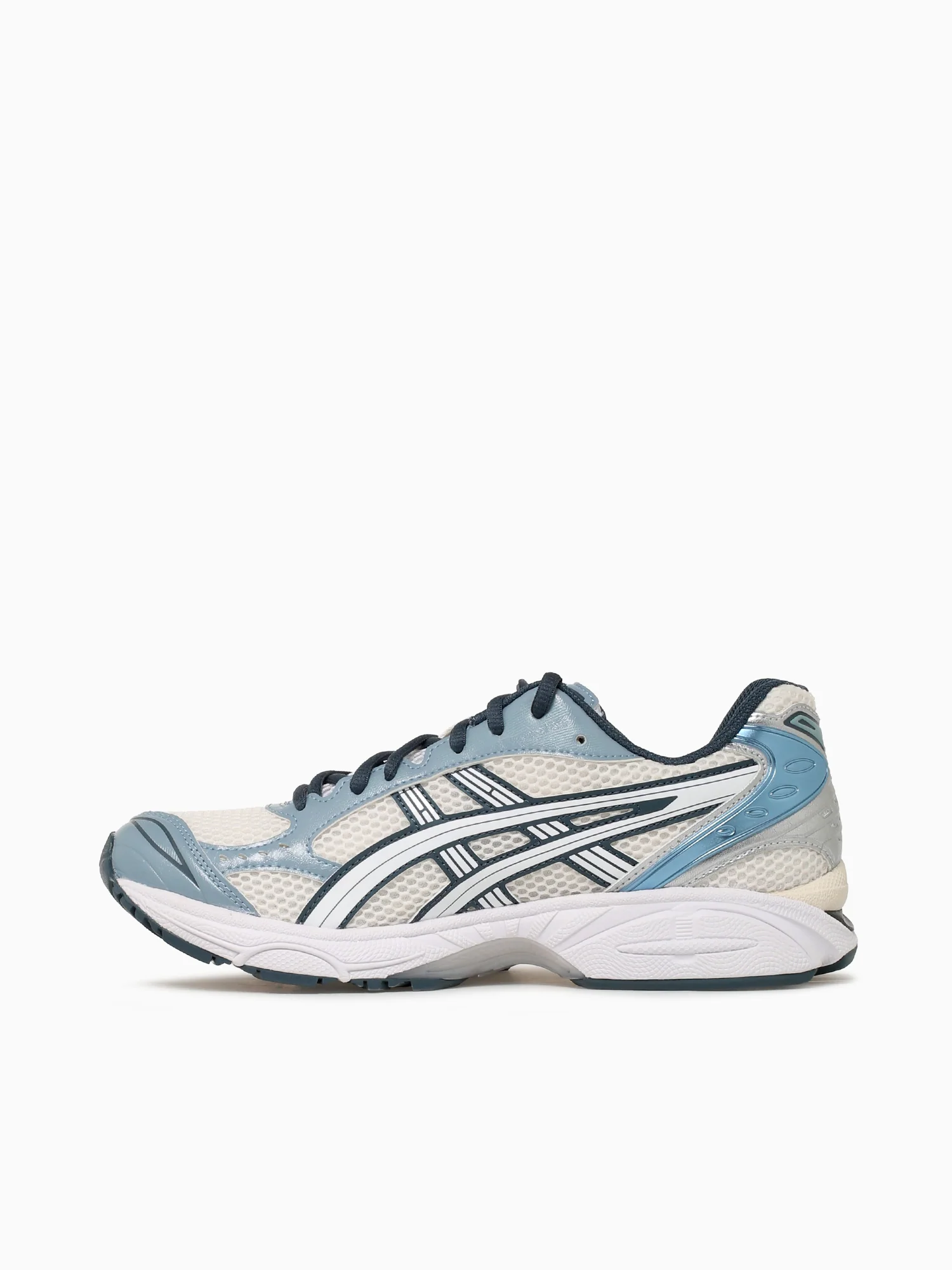 Gelkayano 14 Cream Indigo leather Mesh - Image 3