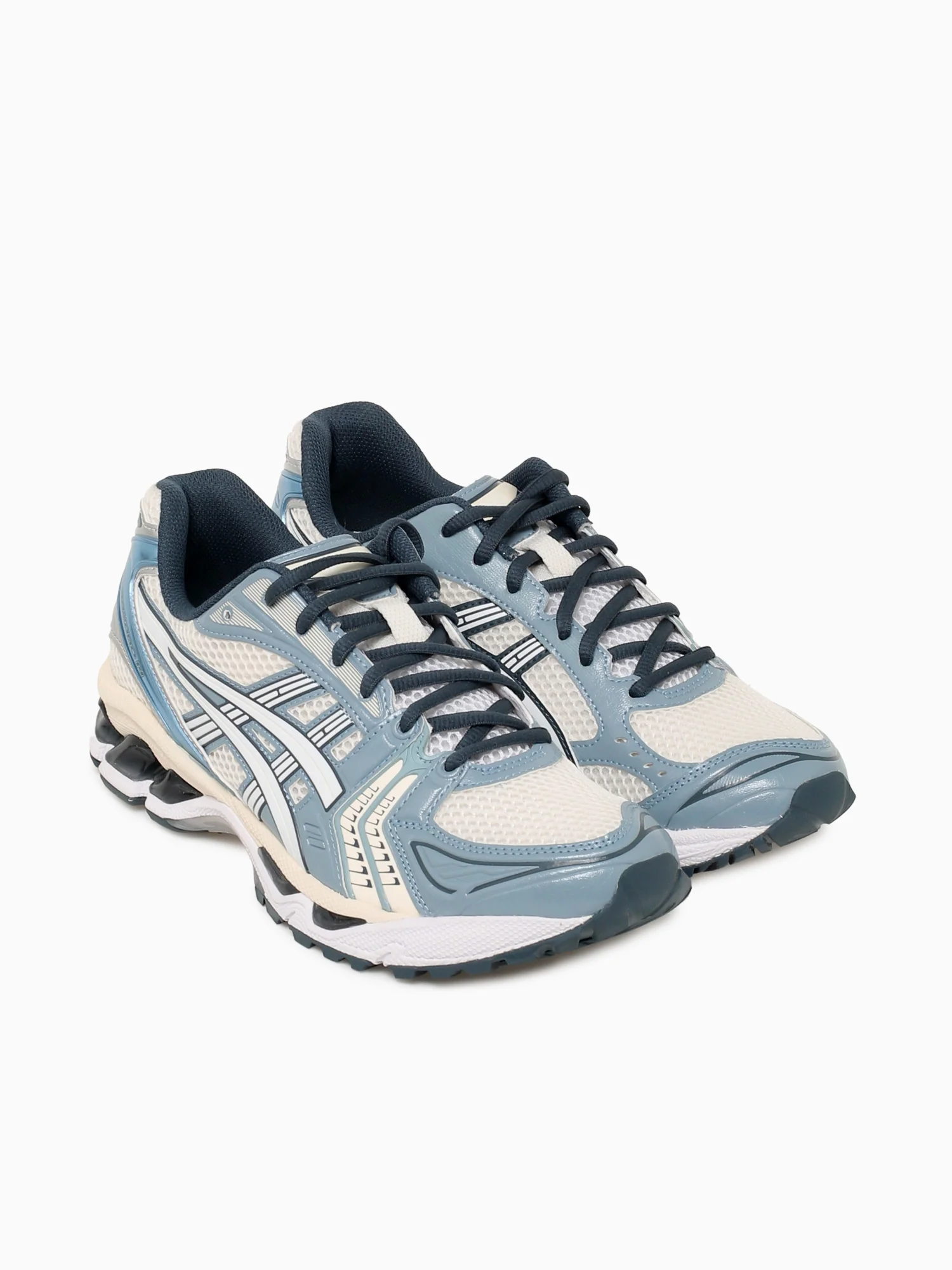 Gelkayano 14 Cream Indigo leather Mesh - Image 6