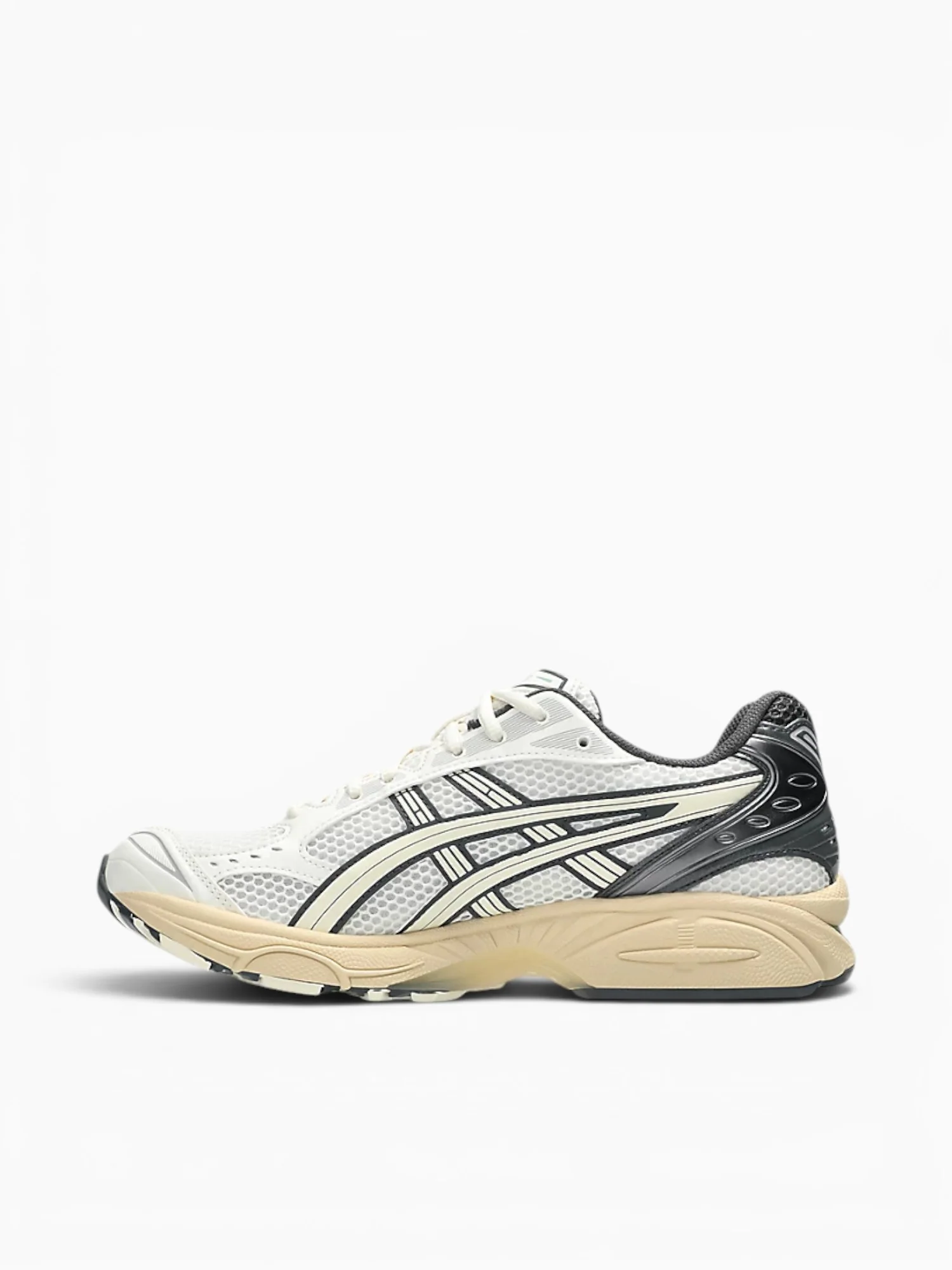 Gelkayano 14 Cream Obsidian lea Mesh - Image 3