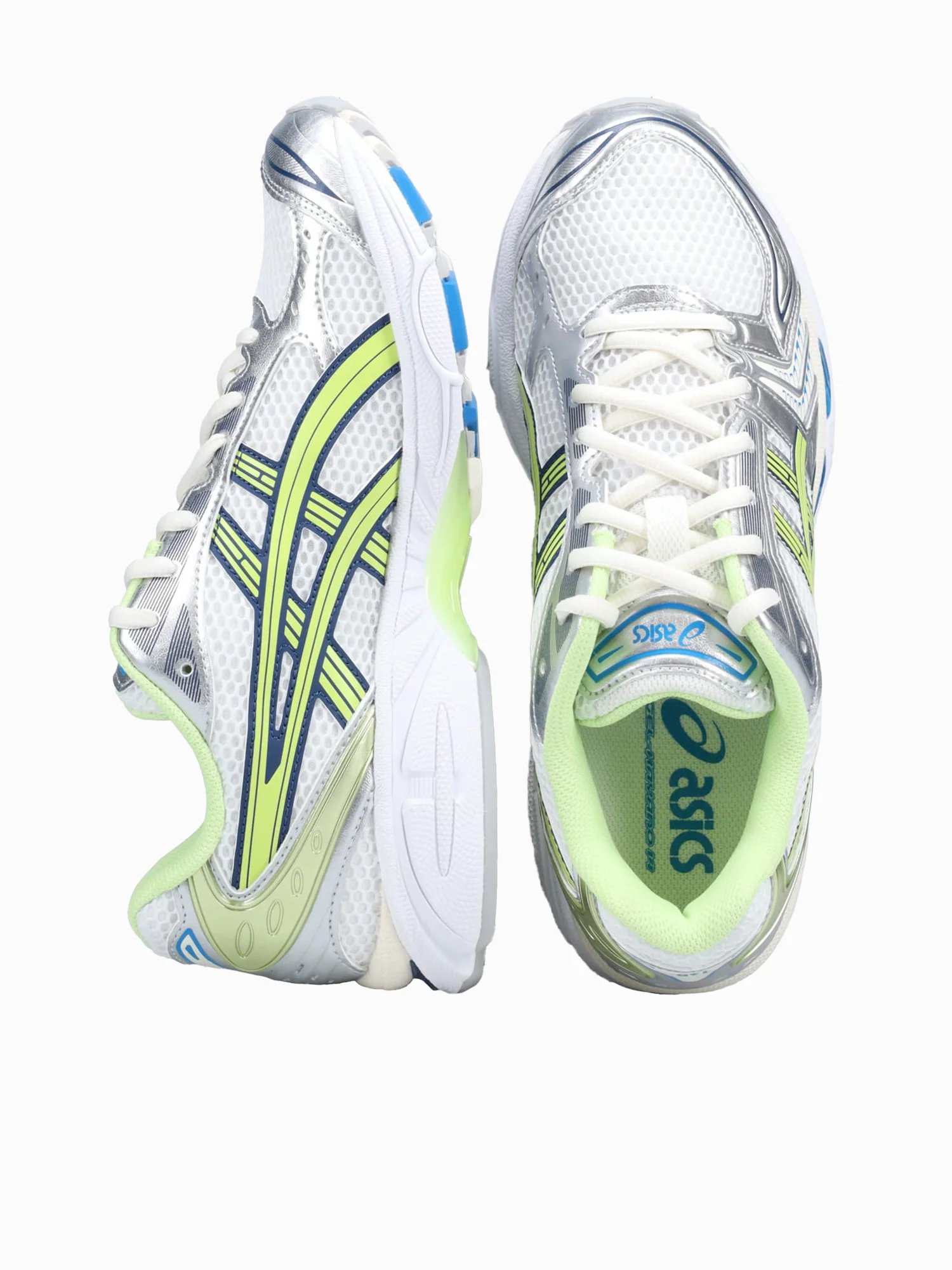Gelkayano 14 White Lime green leather - Image 3