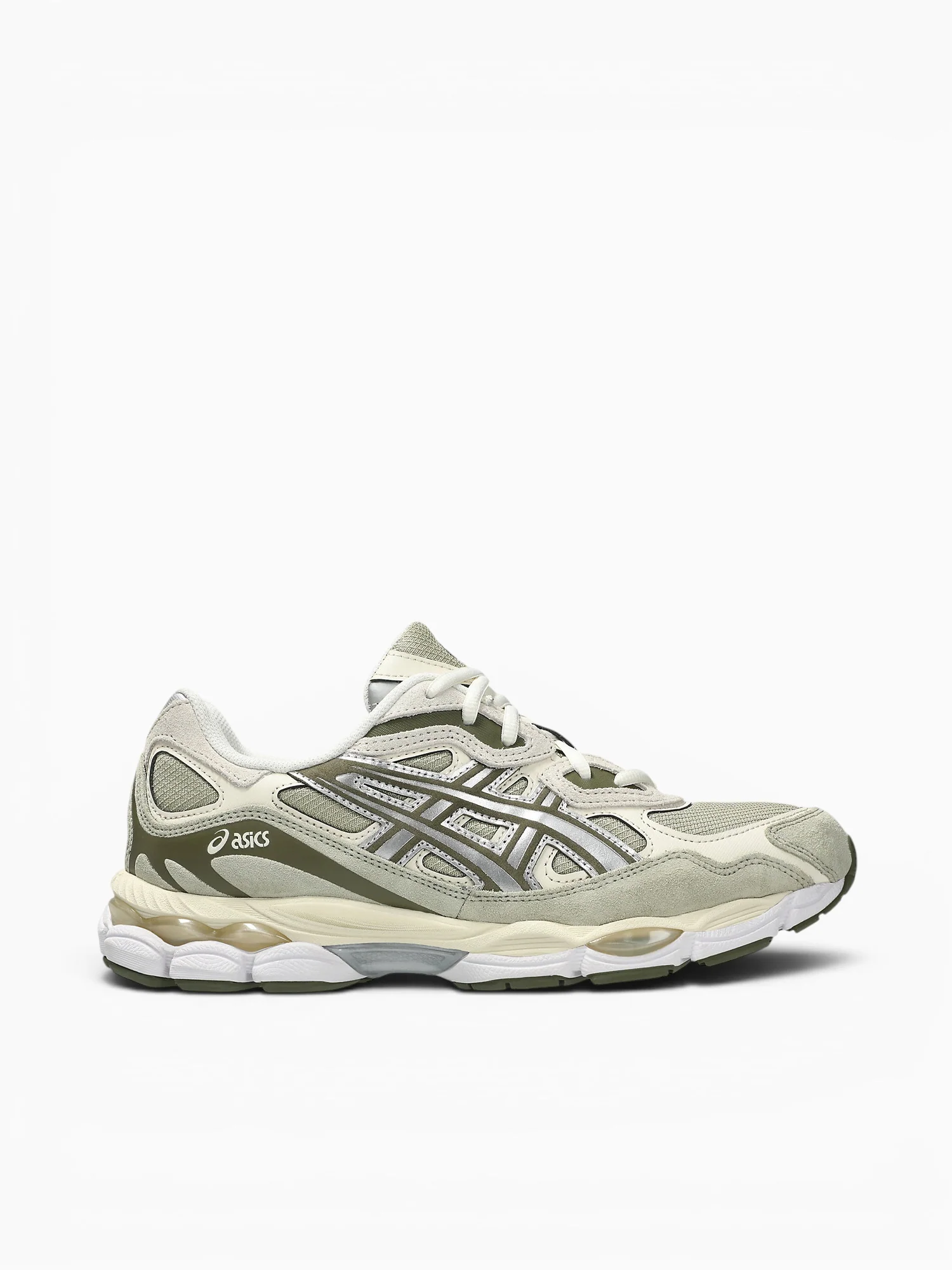 Gelnyc Khaki Powder Suede Mesh