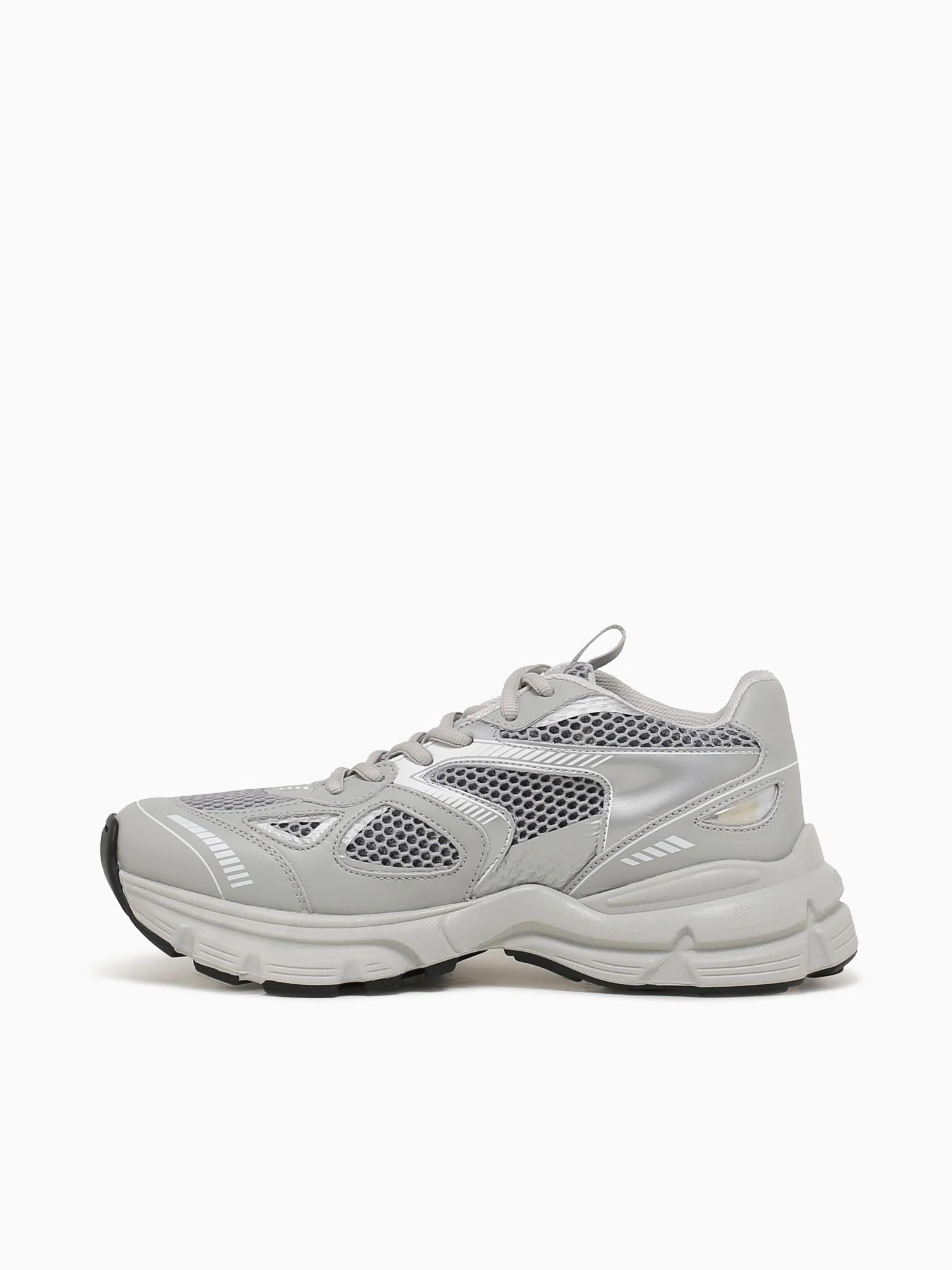 Marathon Runner Grey Silver leather - Image 3