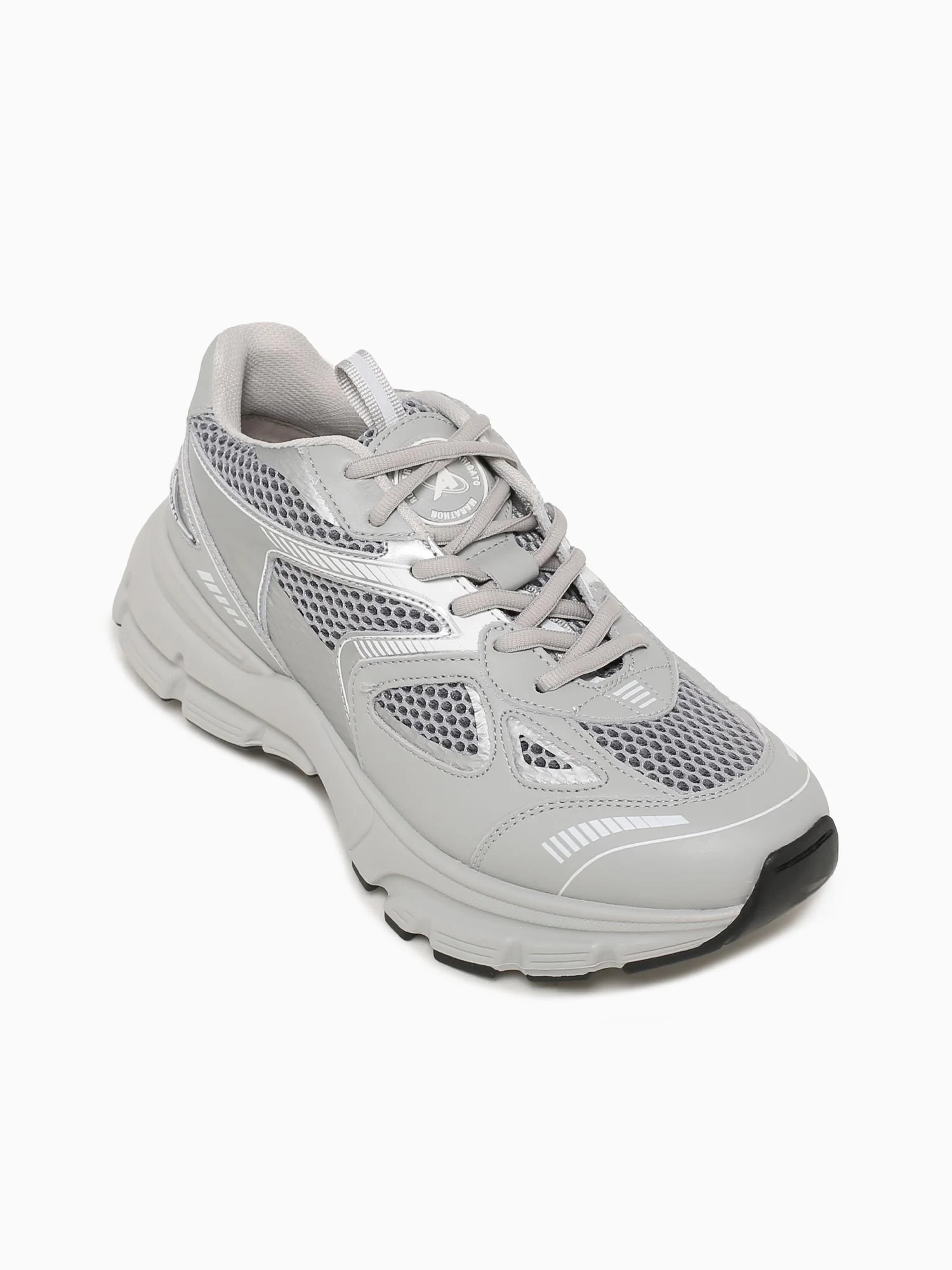 Marathon Runner Grey Silver leather - Image 5