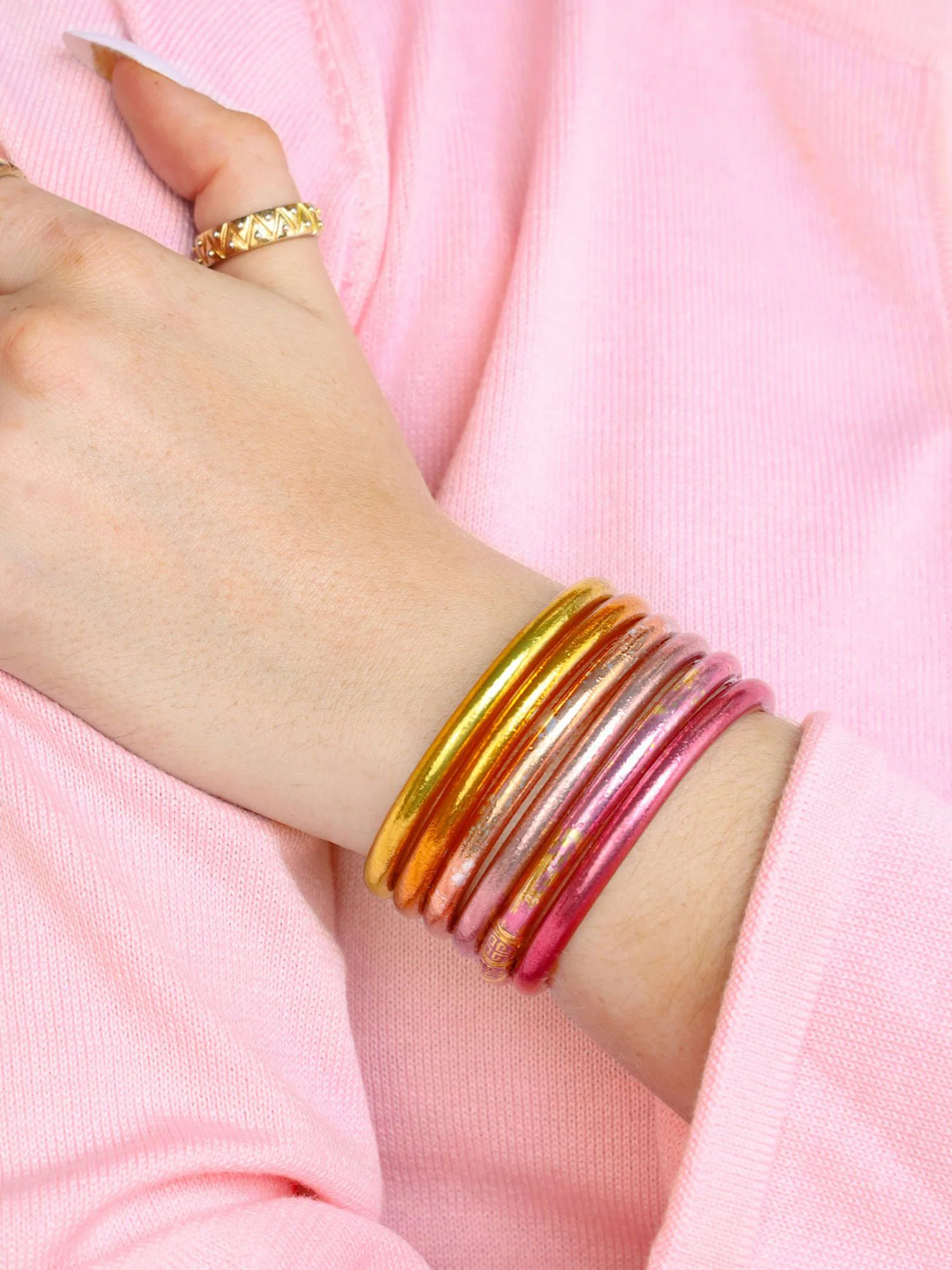 Spring Flower Bangle Stack - Image 2