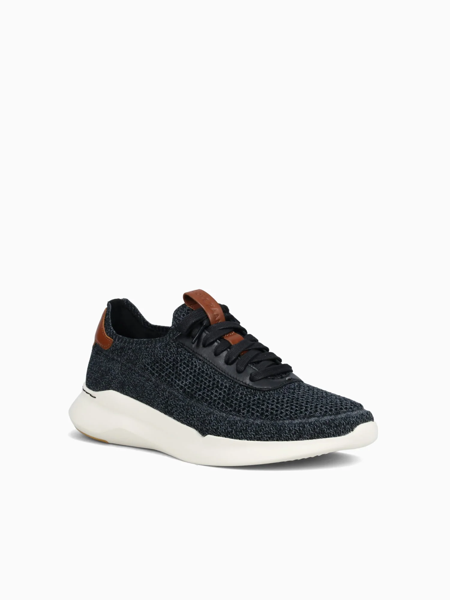 Grand Crosscourt Stitchlite Blk Knit Lea - Image 2