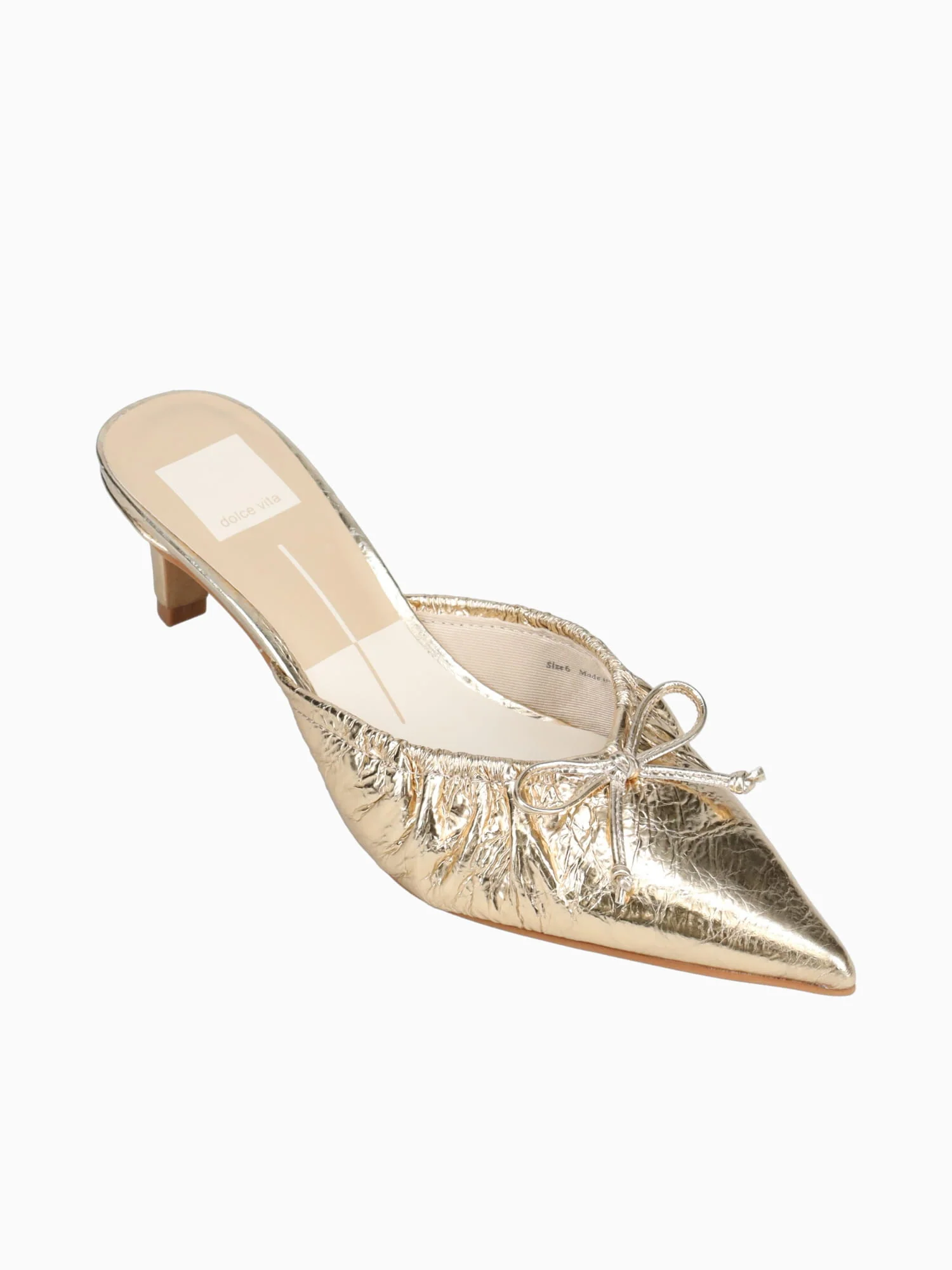 Kairi Mid Gold Distressed Leather - Image 5