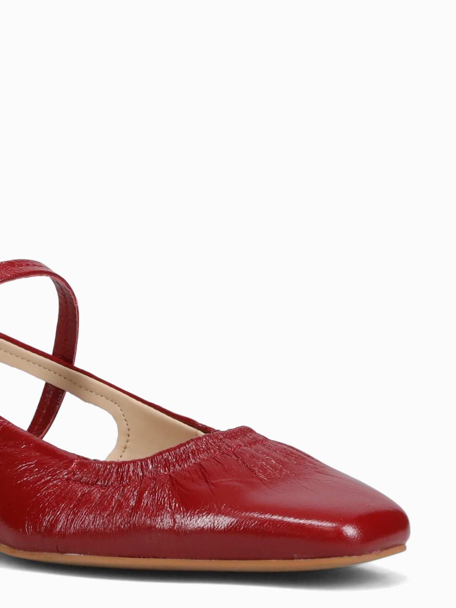 Rianne Red Crinckle Patent - Image 6