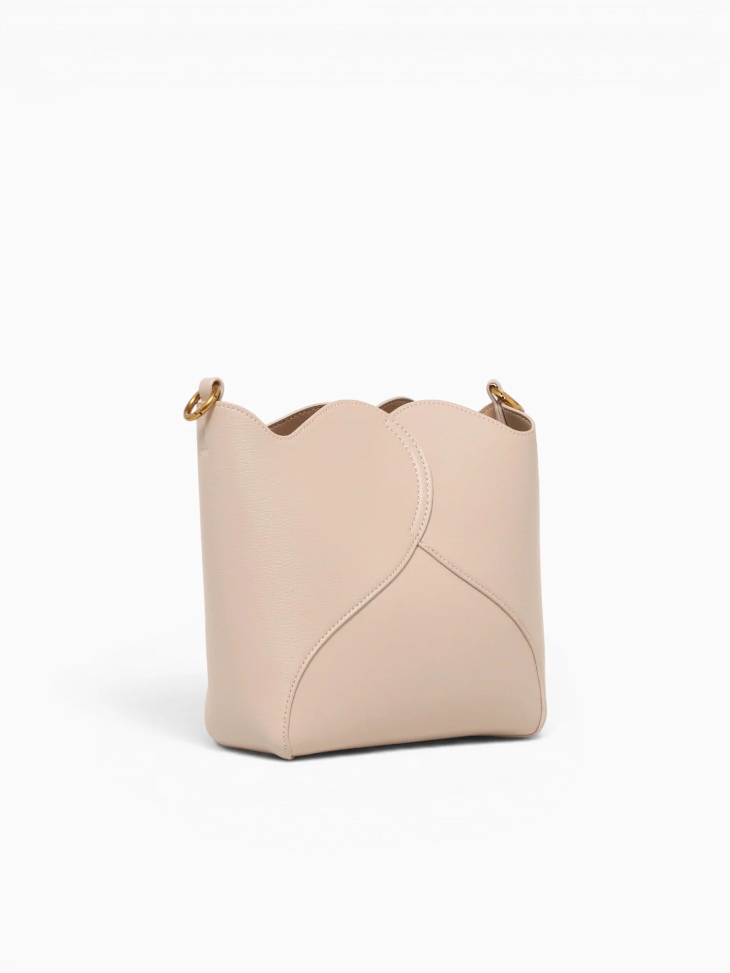 Curved Shoulder Bag Off White - Image 2