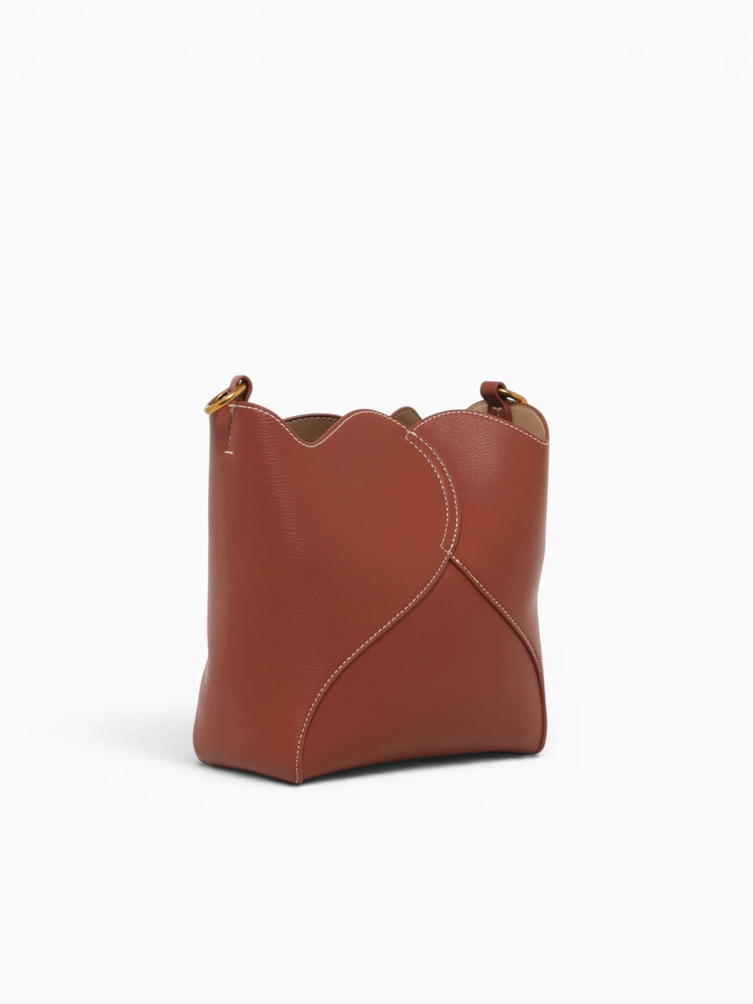 Curved Shoulder Bag Tan - Image 2