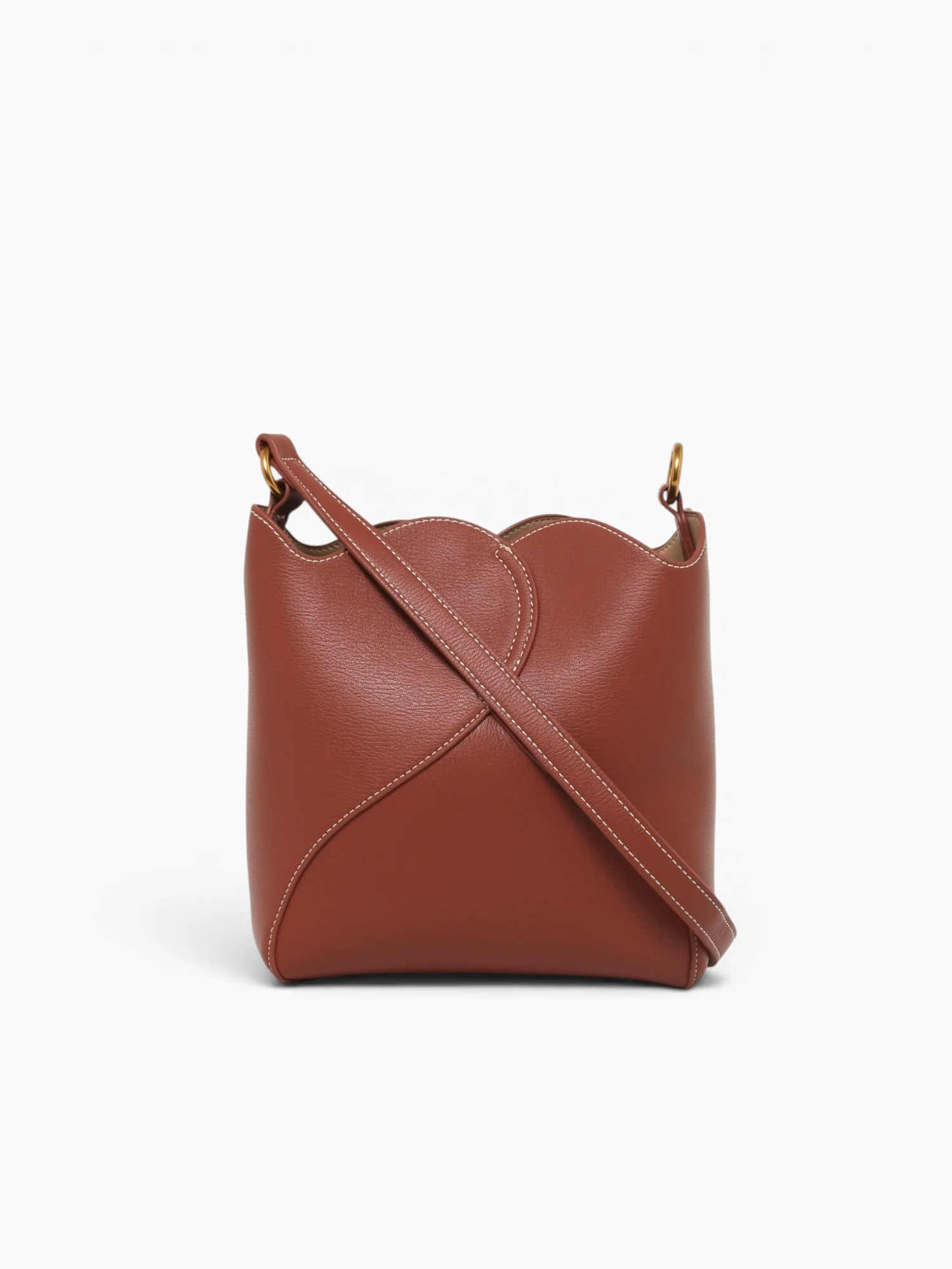 Curved Shoulder Bag Tan - Image 3