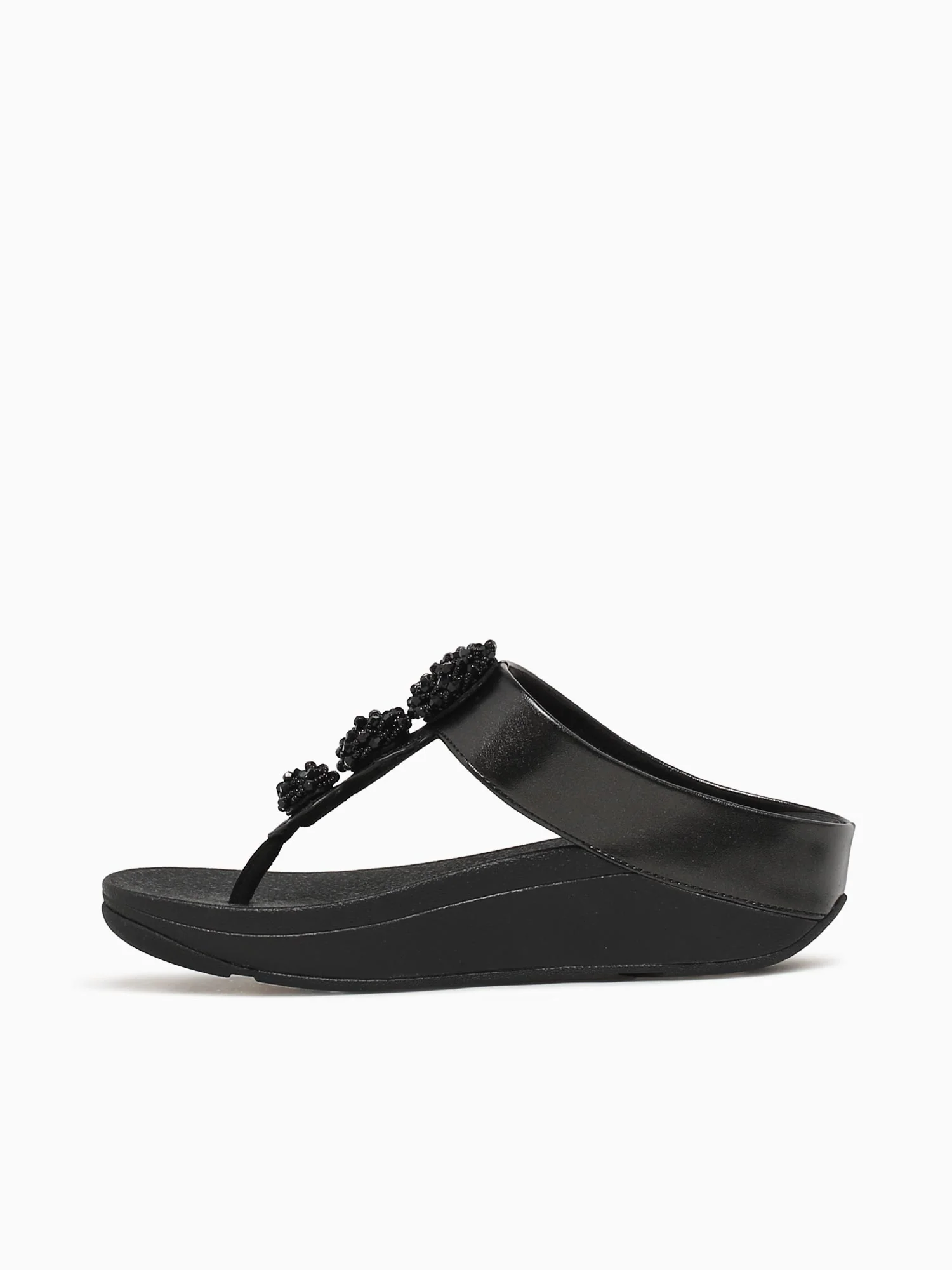 Fino Beadiebotton Metallic Black Leathe - Image 3