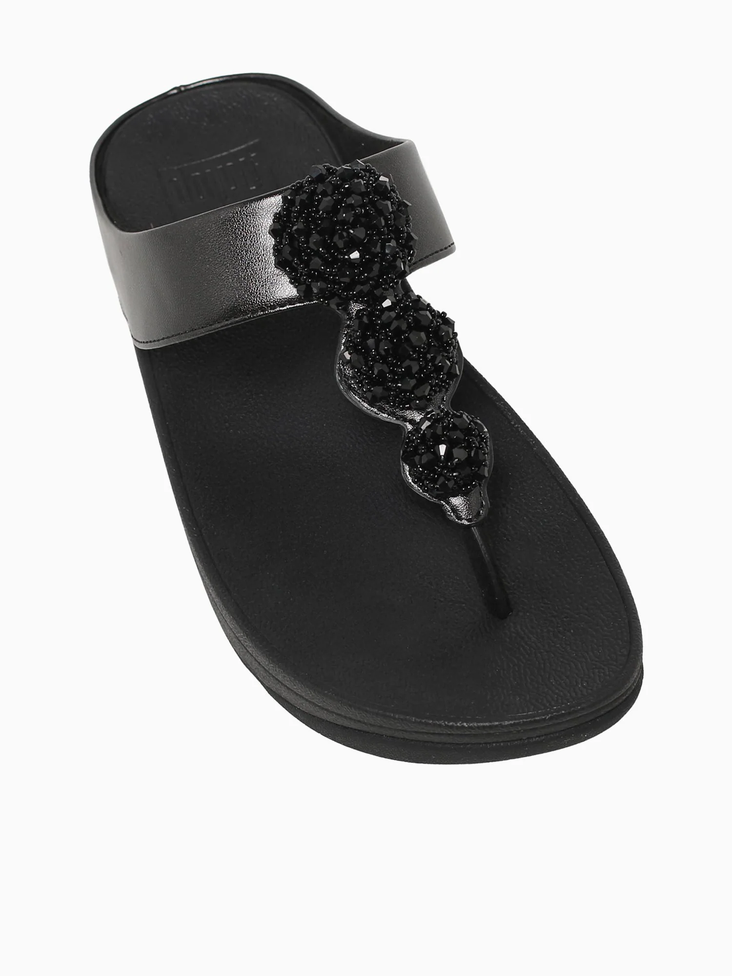 Fino Beadiebotton Metallic Black Leathe - Image 5