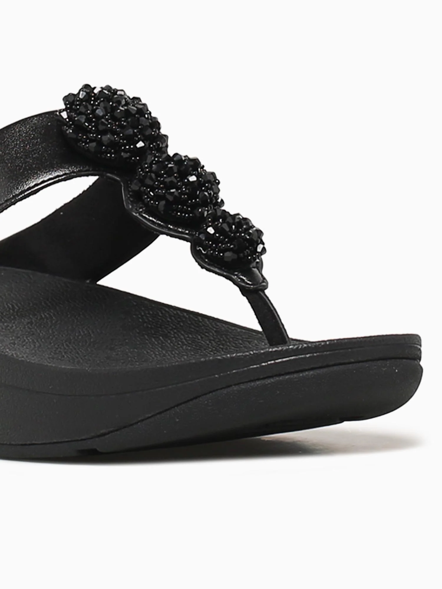 Fino Beadiebotton Metallic Black Leathe - Image 6