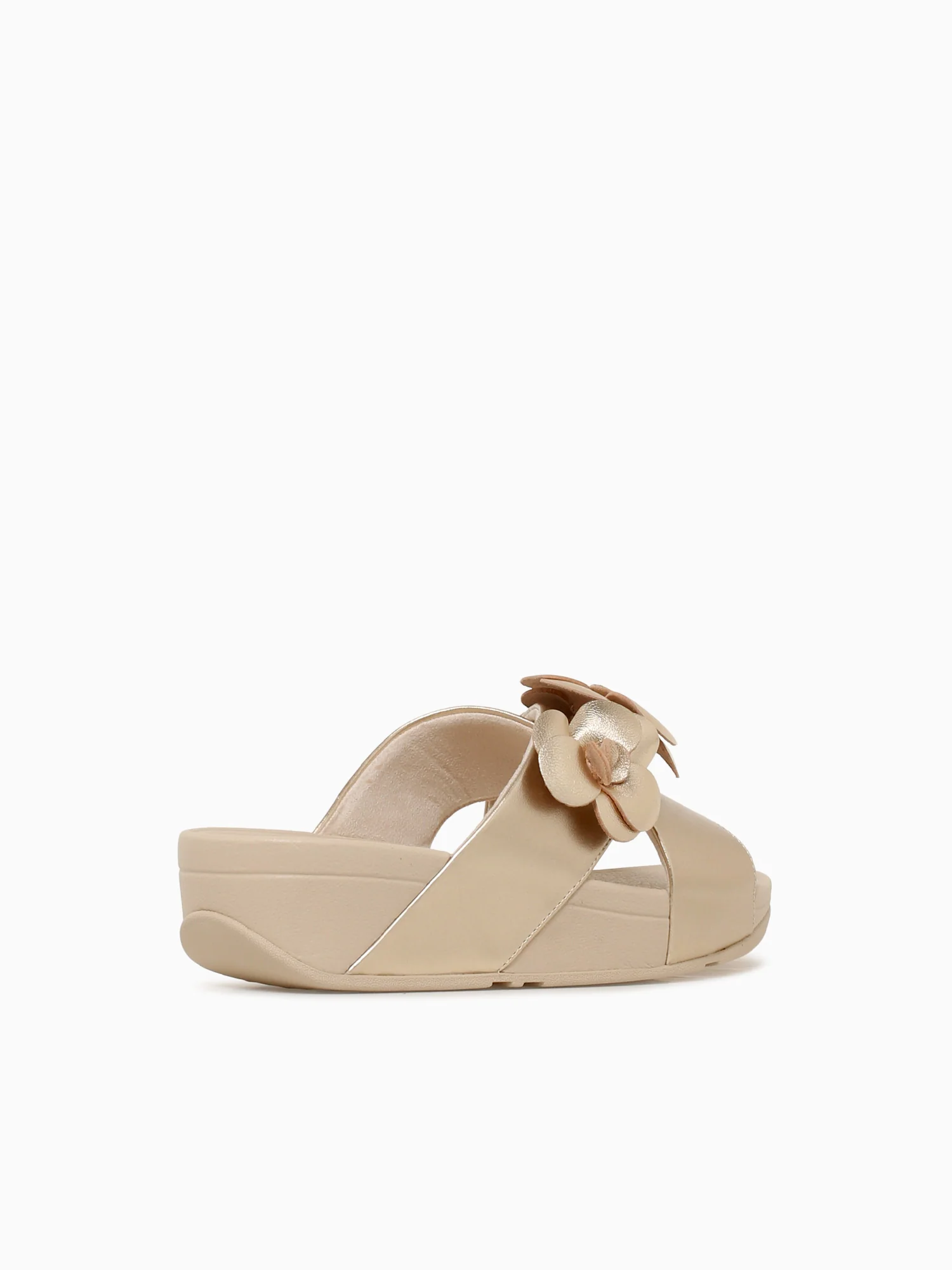 Lulu Flower Cross Slide Platino Leather - Image 4