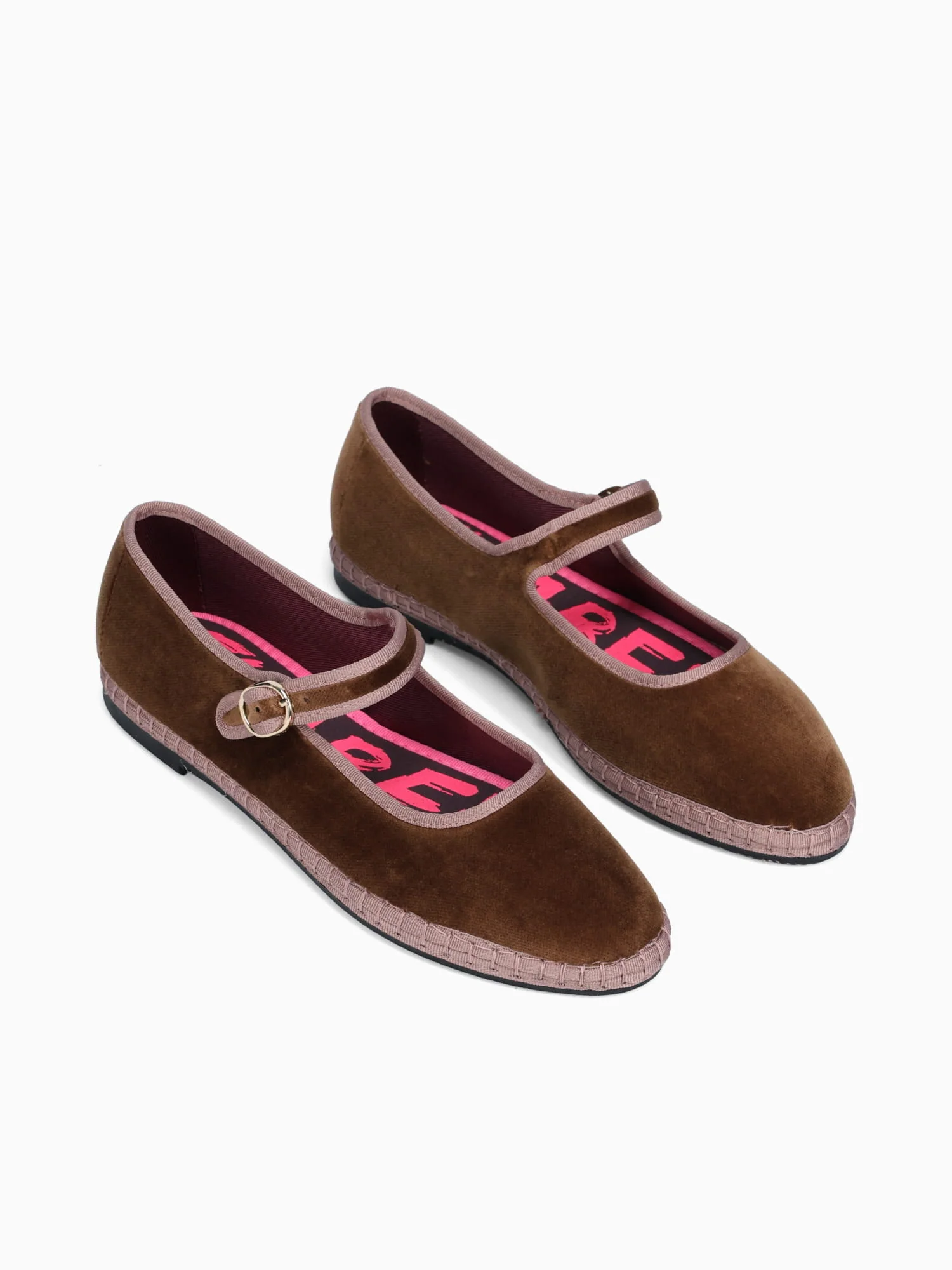 Mary Jane Balthasar Light  Brown Velvet - Image 3