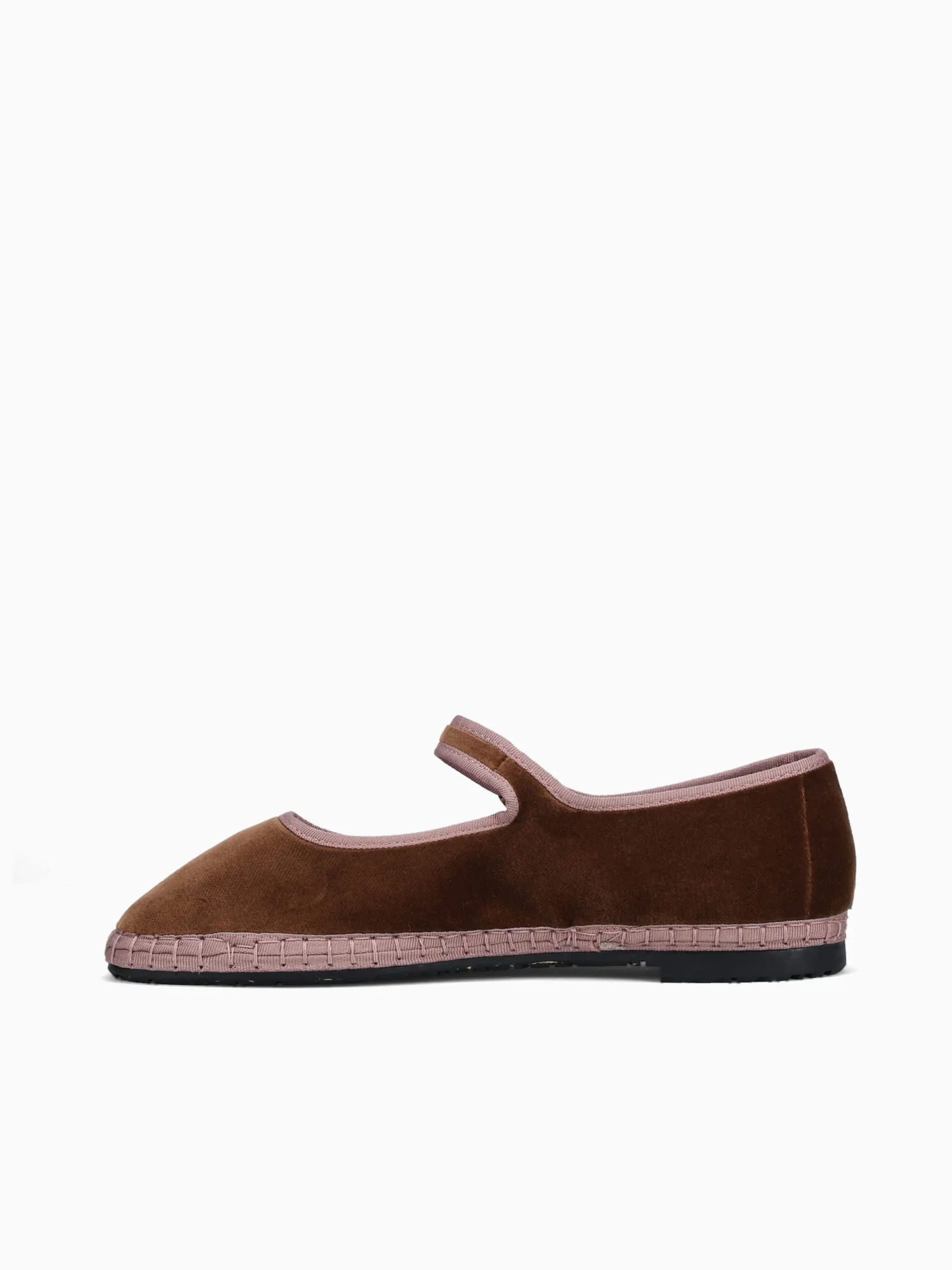 Mary Jane Balthasar Light  Brown Velvet - Image 5
