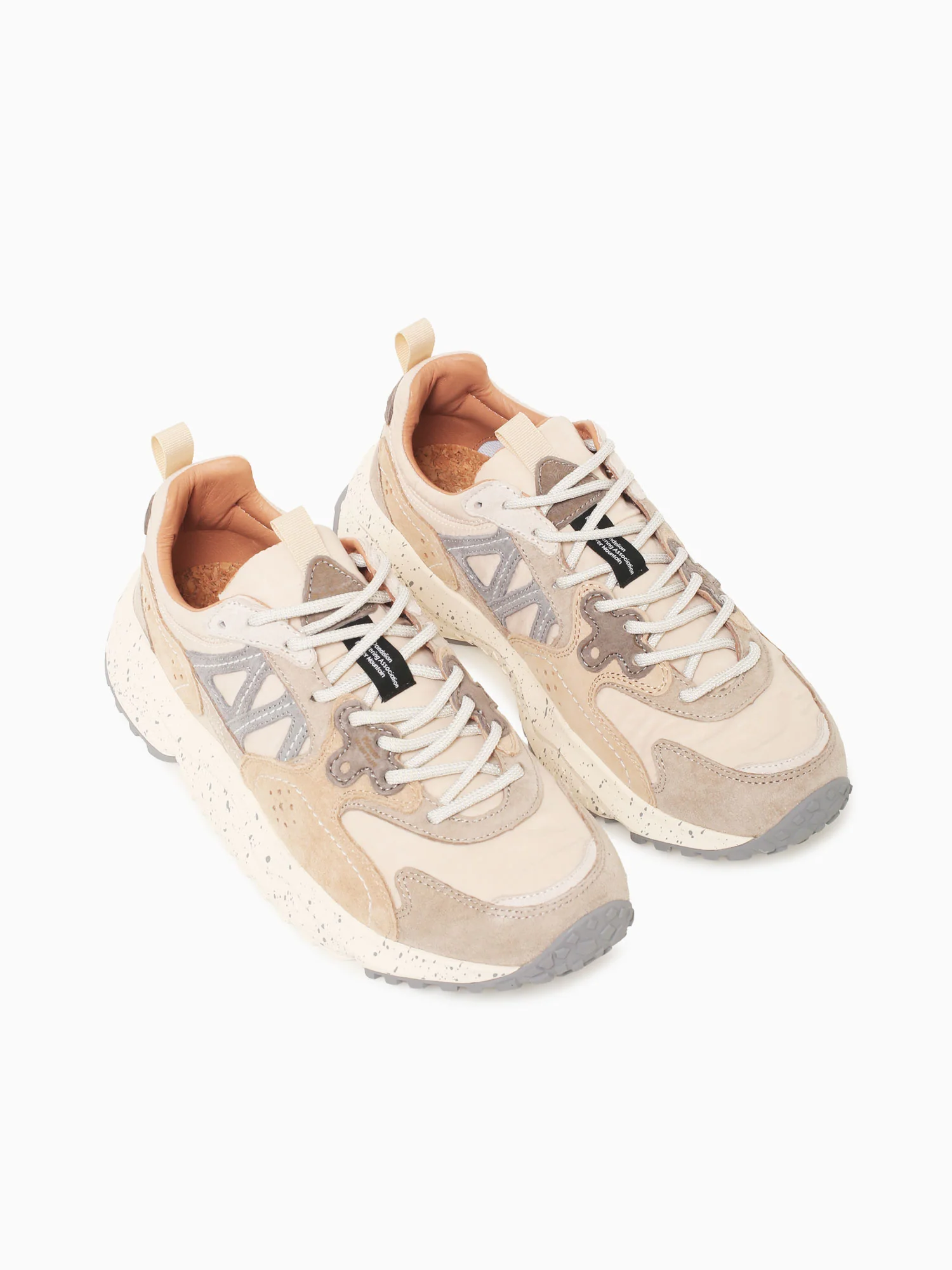 Solin Uni Light Grey Suede Nylon - Image 5