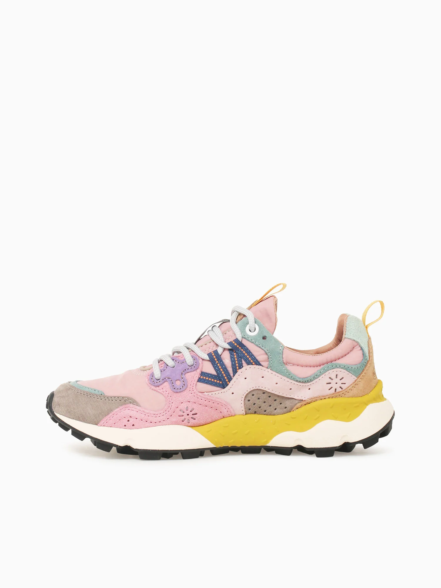 Yamano 3 Woman Grey Pink suede Nylon - Image 3