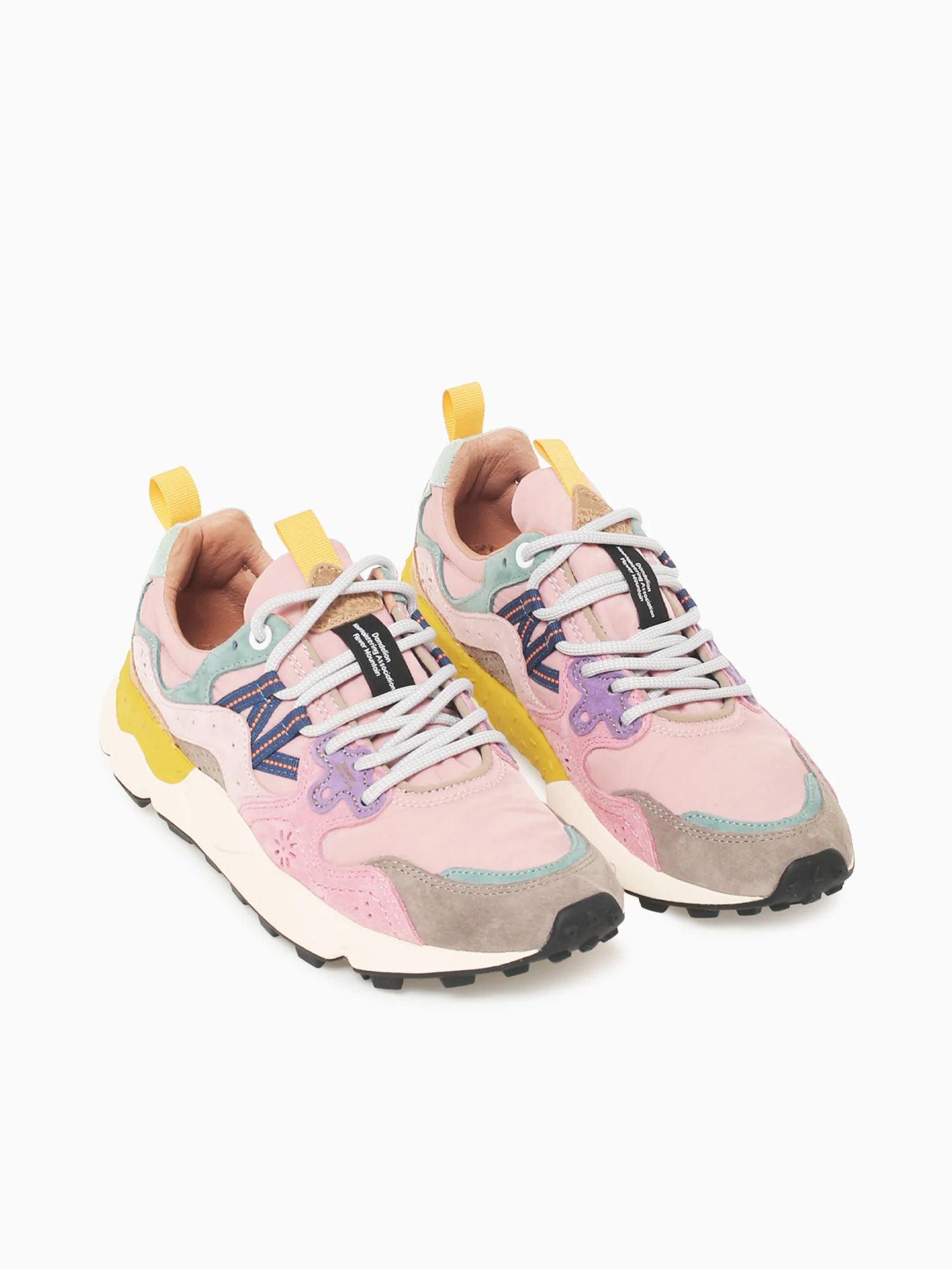 Yamano 3 Woman Grey Pink suede Nylon - Image 5