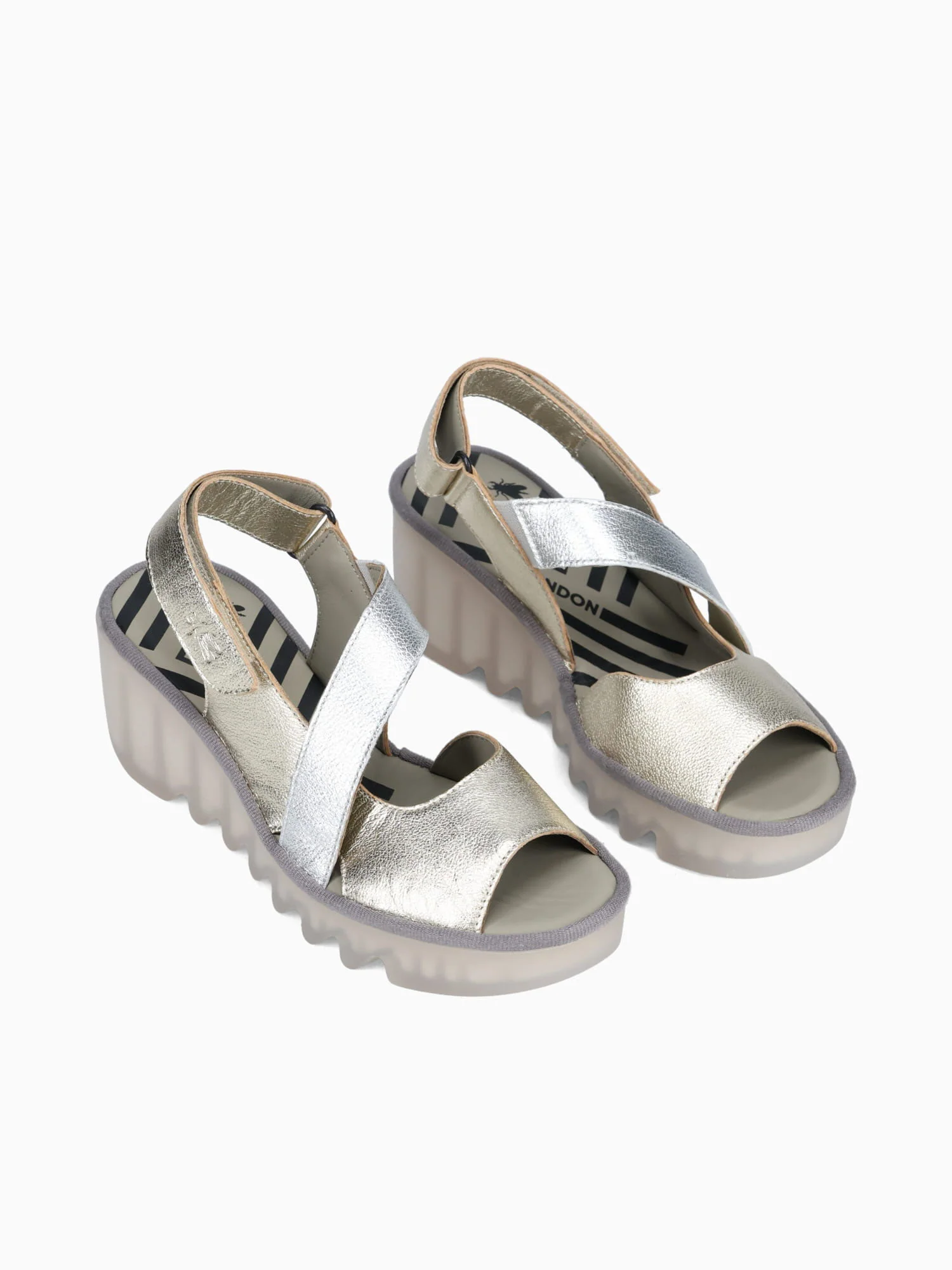 Basy605fly Gold Silver leather - Image 3