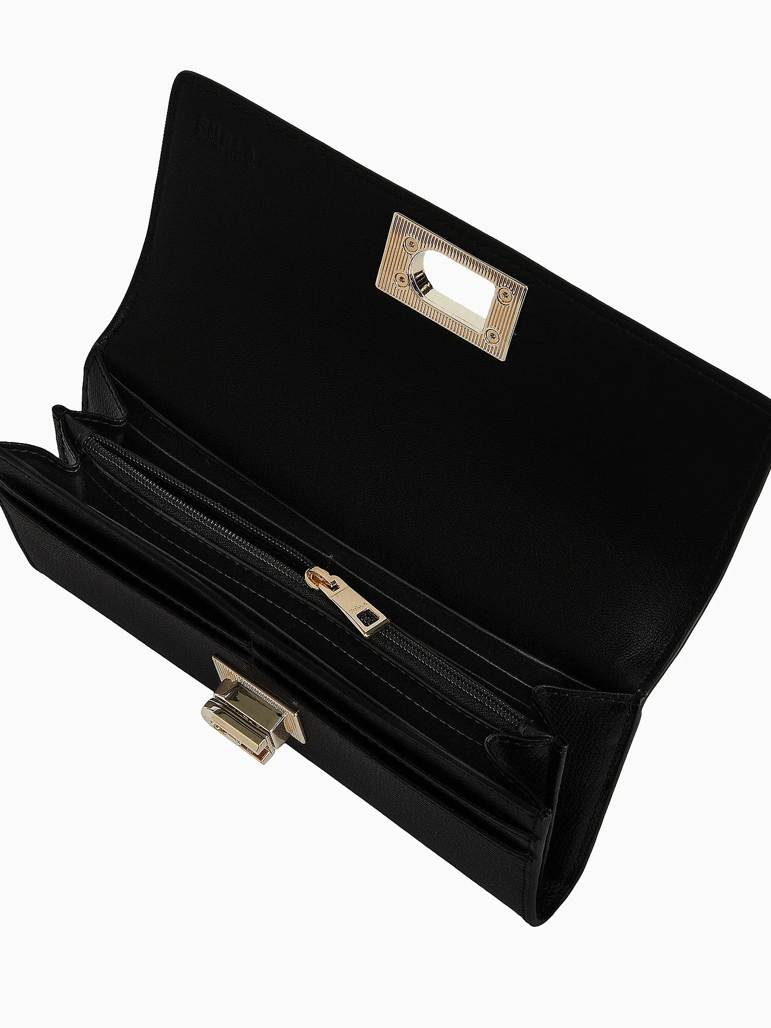 Furla 1927 Continental Wallet Nero Leath - Image 3