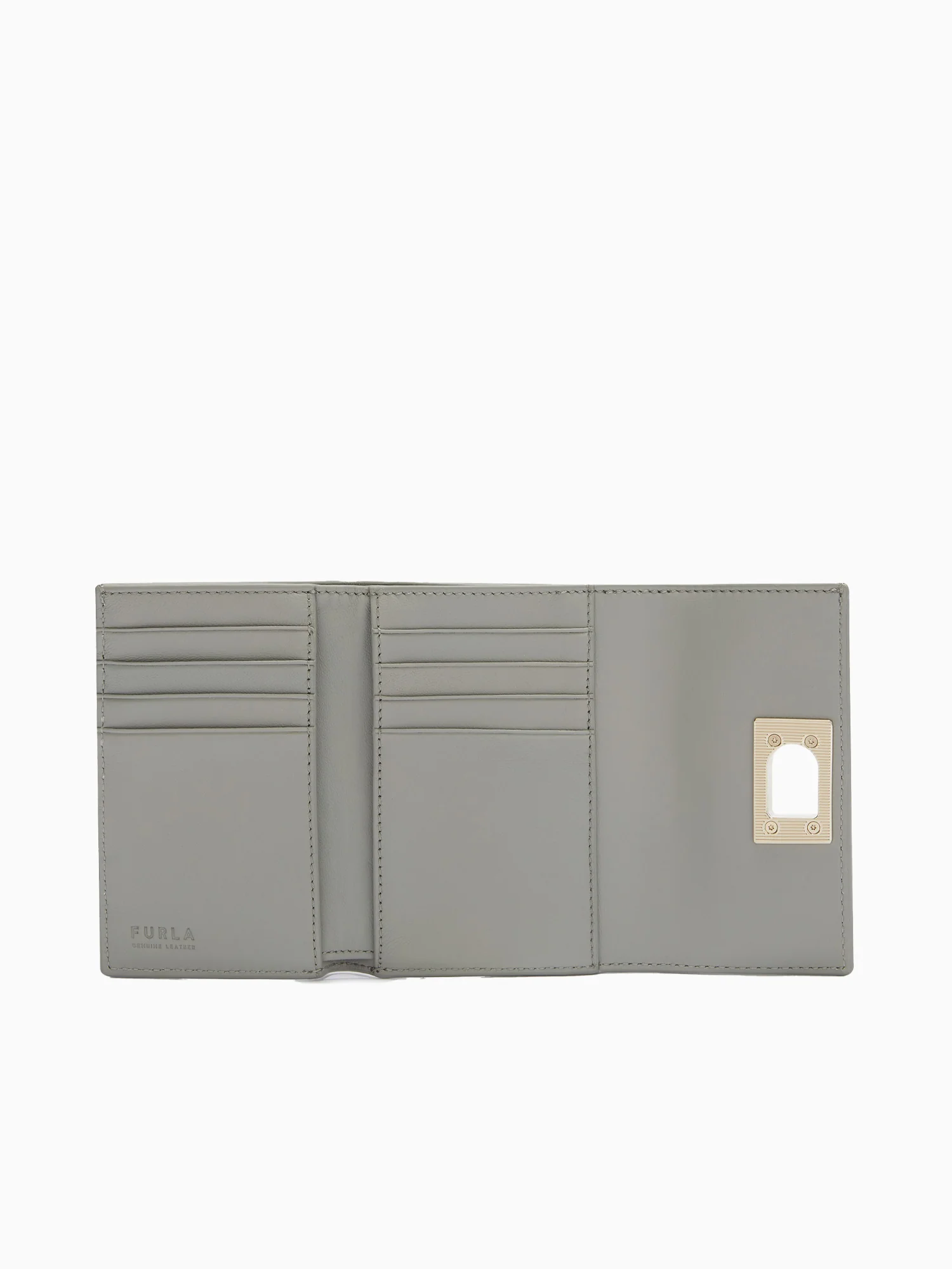 Furla 1927 M Compact Wallet Cenere Leath - Image 4