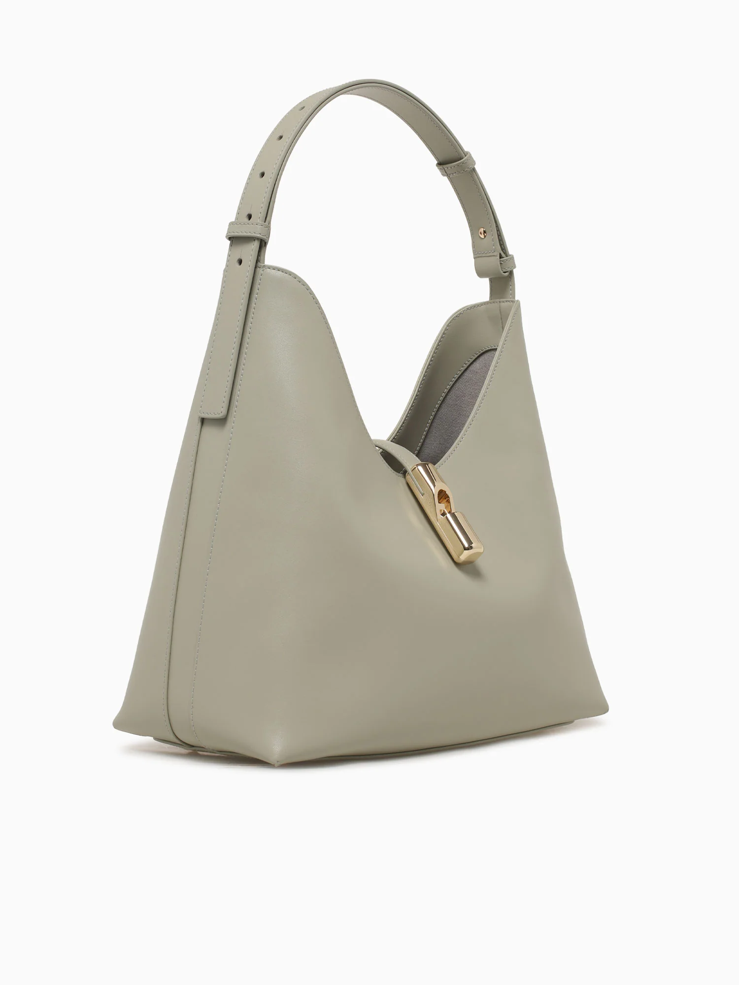 Furla Goccia M Hobo Light Salvia Leather - Image 2
