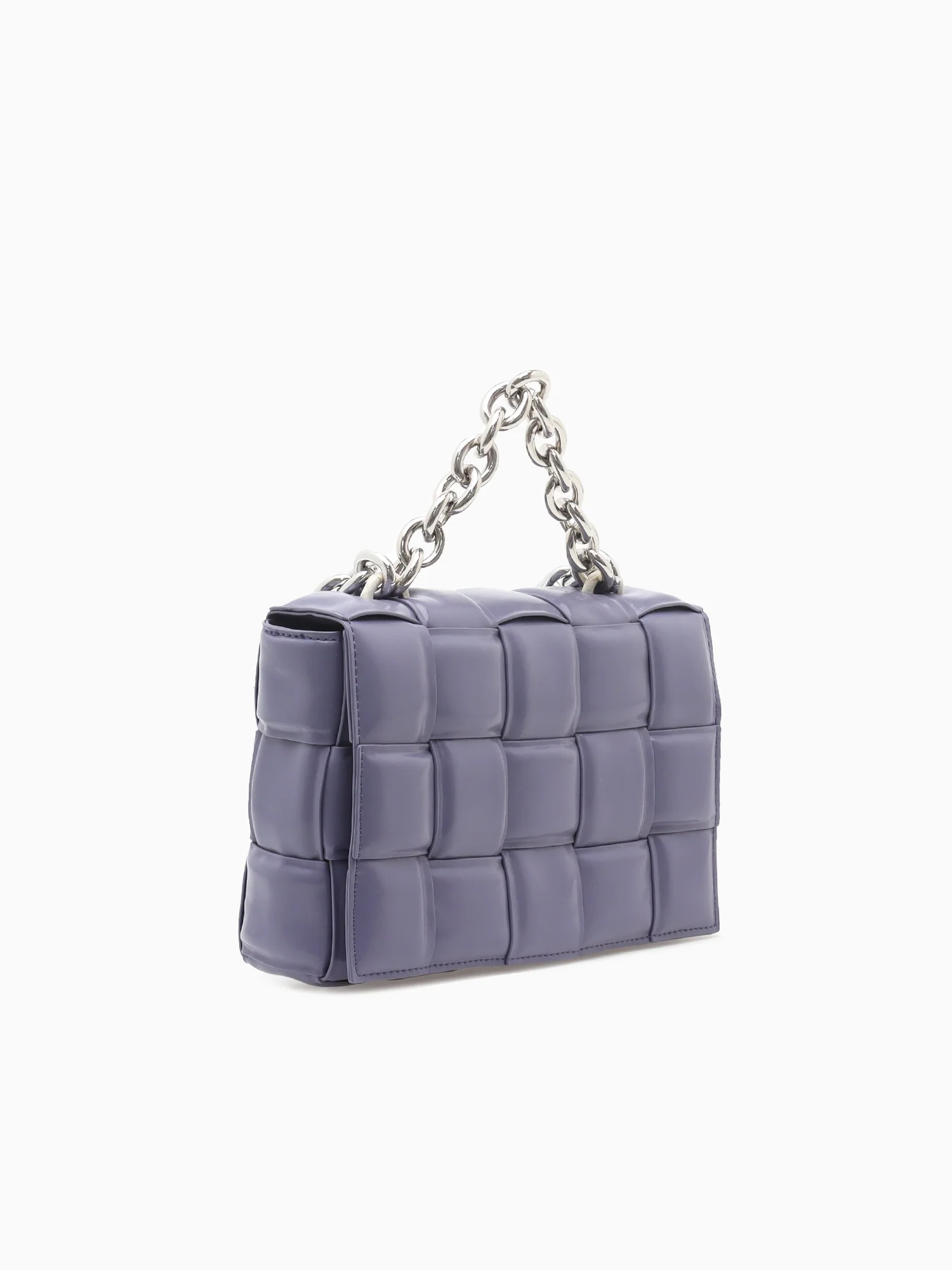 9942 Lg Chain Flap Bag Light Purple - Image 2