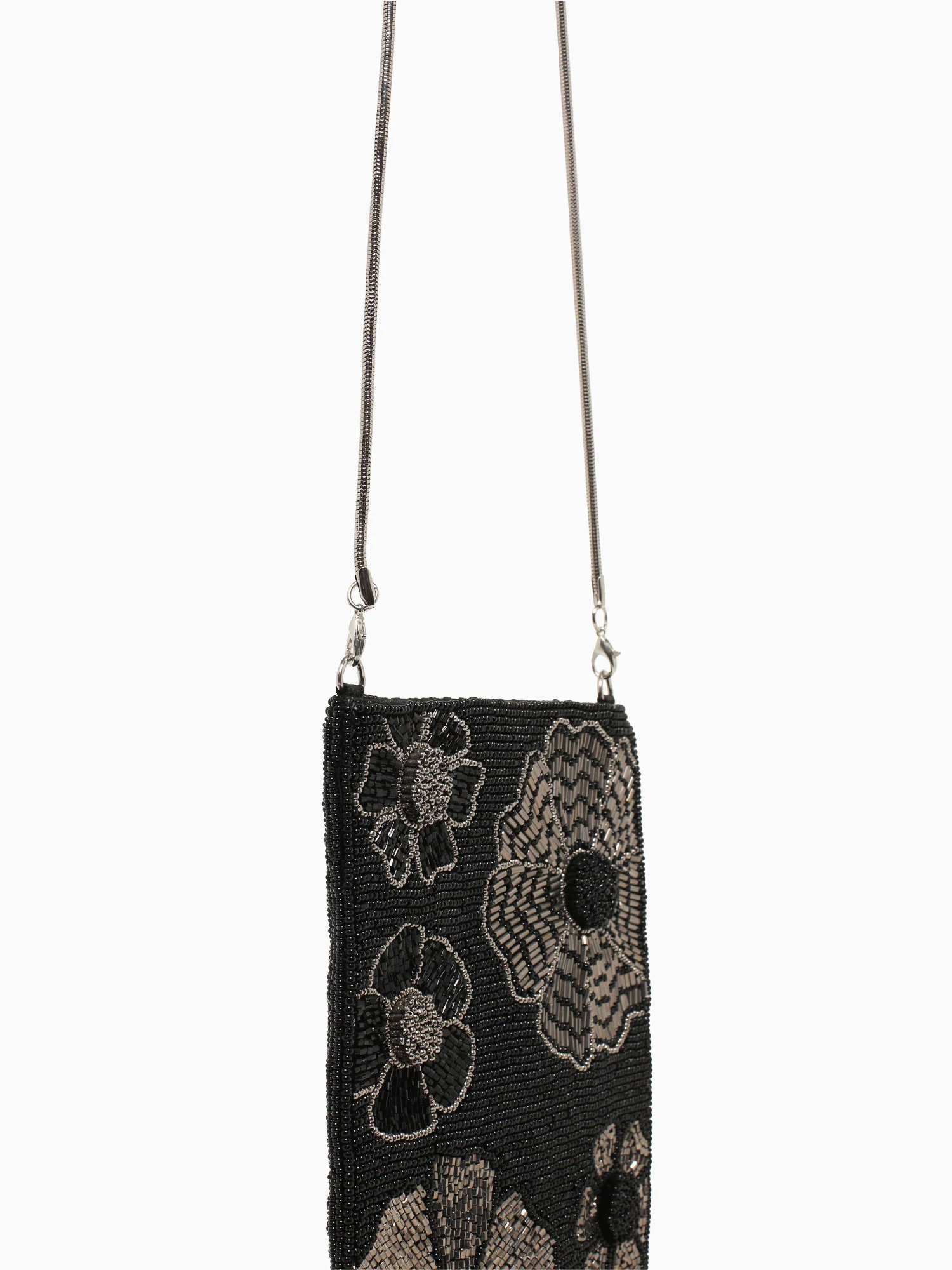 Flower Cell Phone Bag Black - Image 4