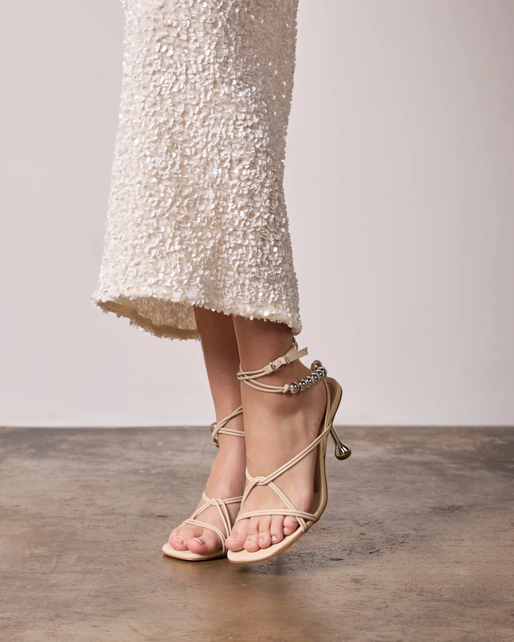 Evelina Off White Leather - Image 3