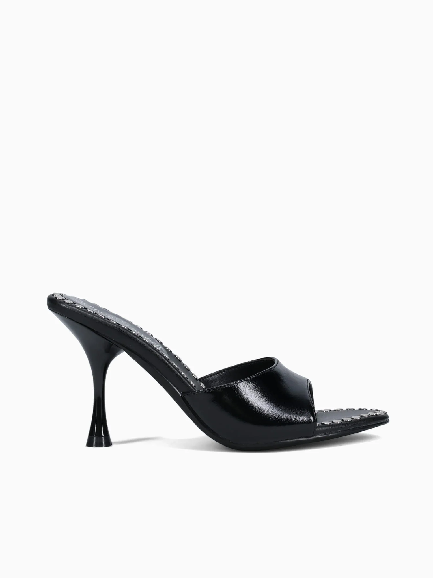 Agentst Black Silver leather