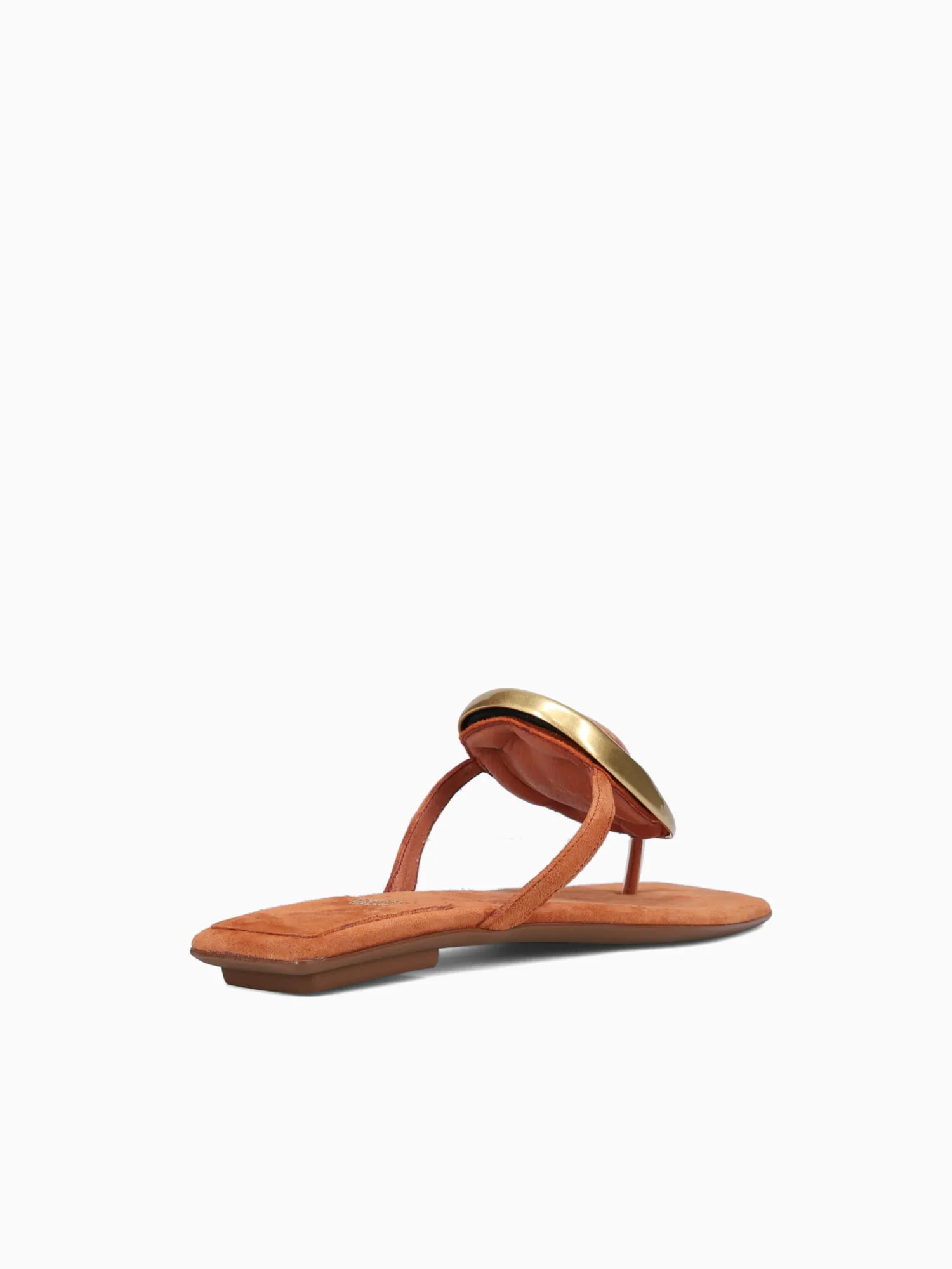 Bazaar Orange Suede Gold Kid Suede - Image 7