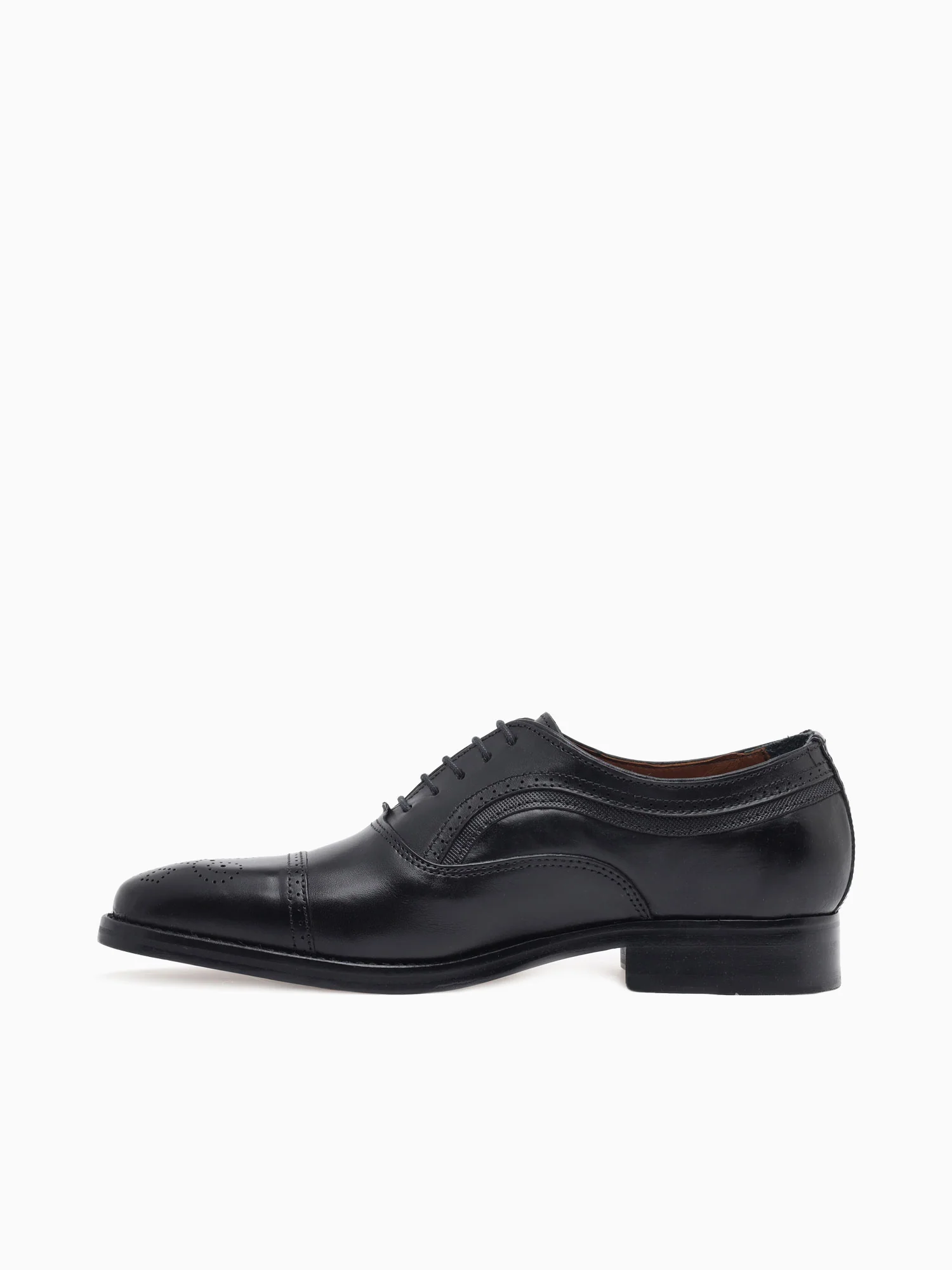 Danridge Cap Toe Black Leather - Image 3