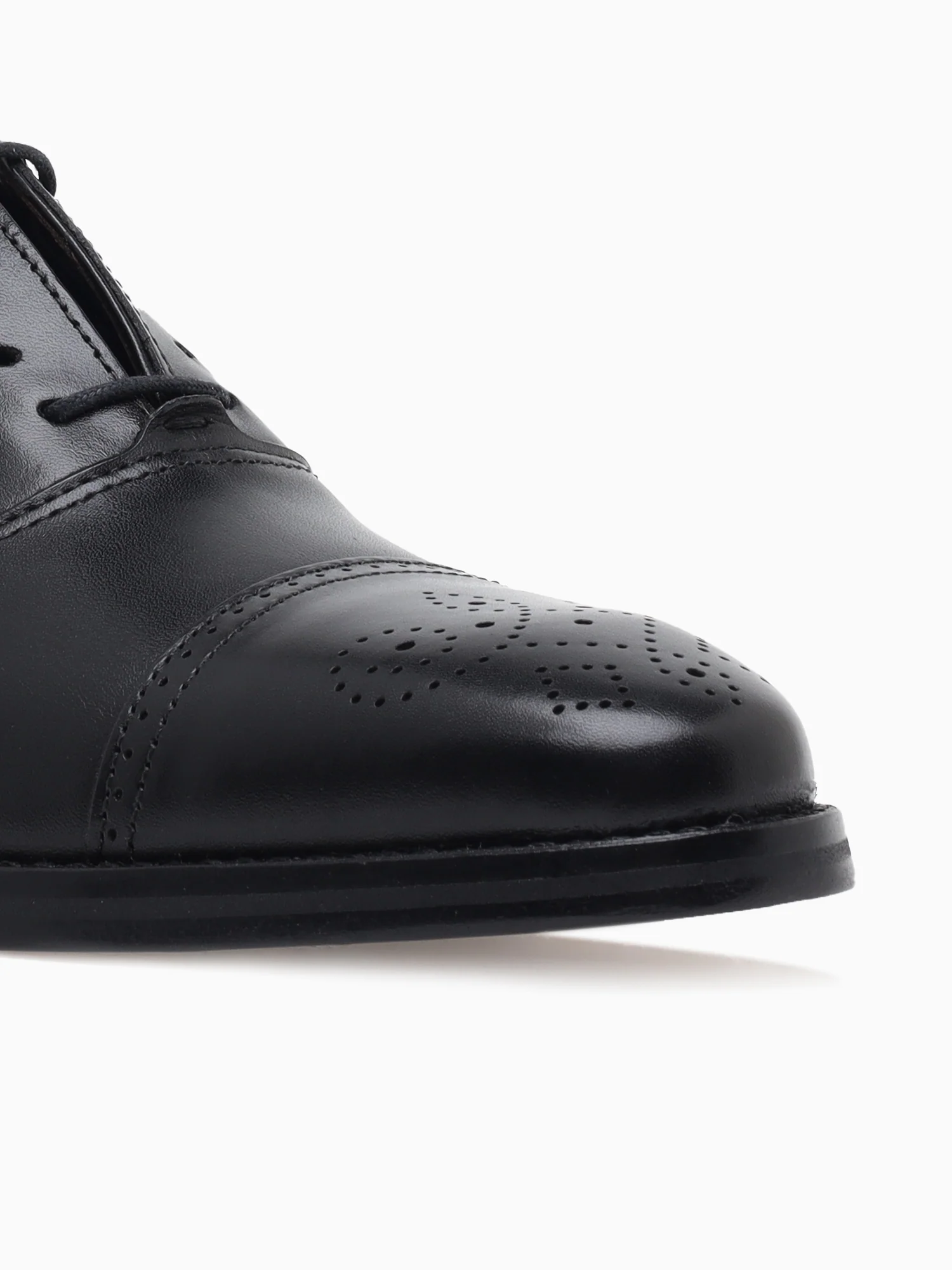 Danridge Cap Toe Black Leather - Image 5