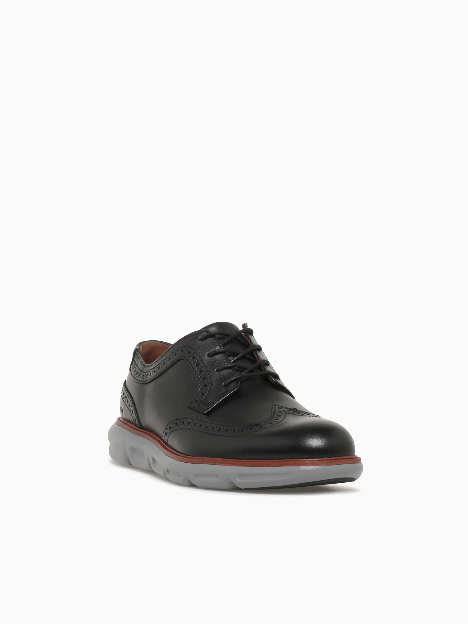 Larkin Wing Tip Black Leather 204169 - Image 2