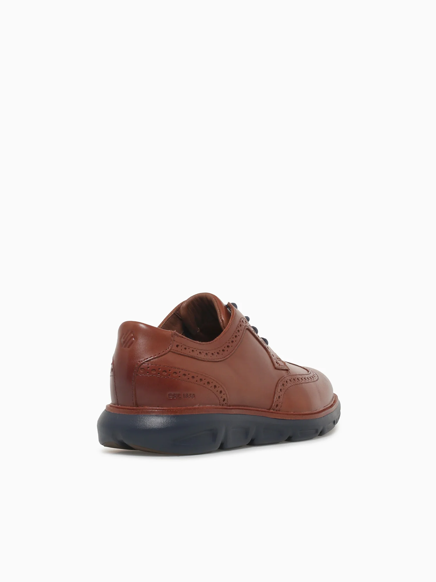 Larkin Wing Tip Tan Leather 204168 - Image 6