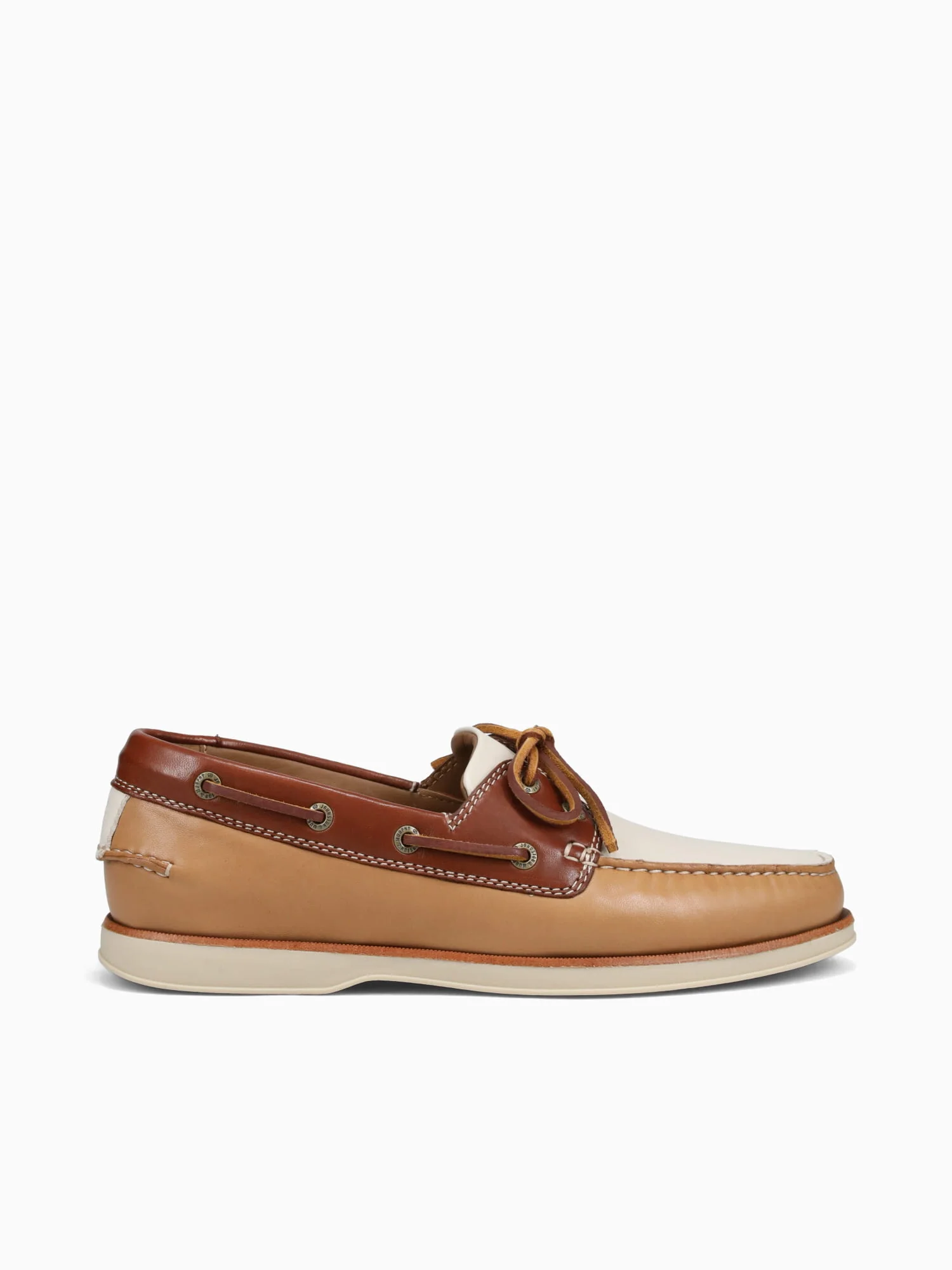 Monaco Boat Shoe Tan Multi Sheepskin