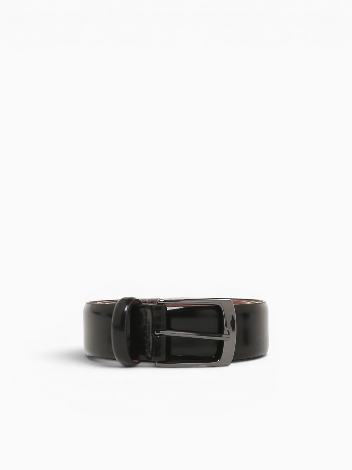 Upton Dress Leather Belt Black Leather