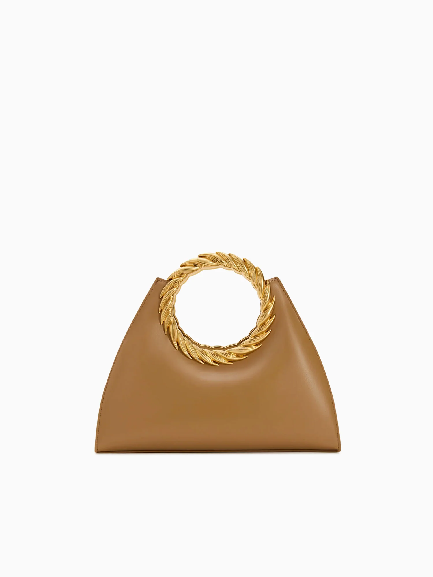 Amiya Leaf Top Handle Brown - Image 3