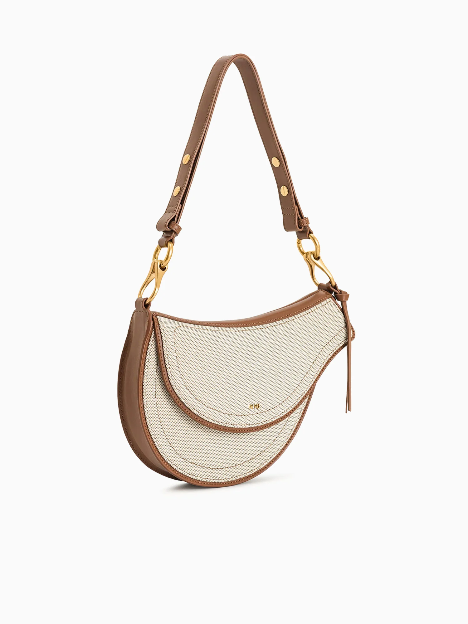 Ashlie Shoulder Bag Brown Canvas - Image 2