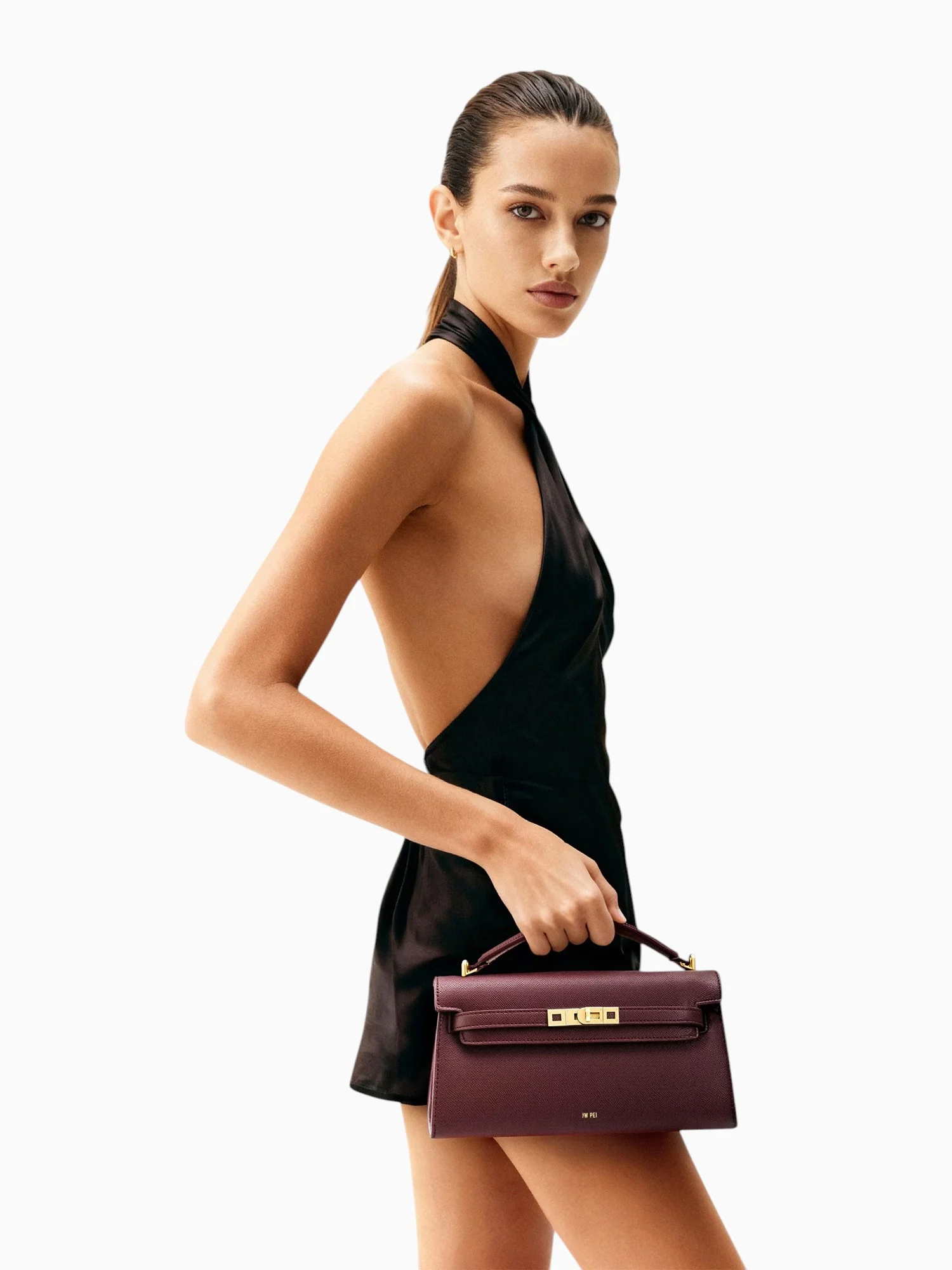 Noor Top Handle Deep Burgundy - Image 5