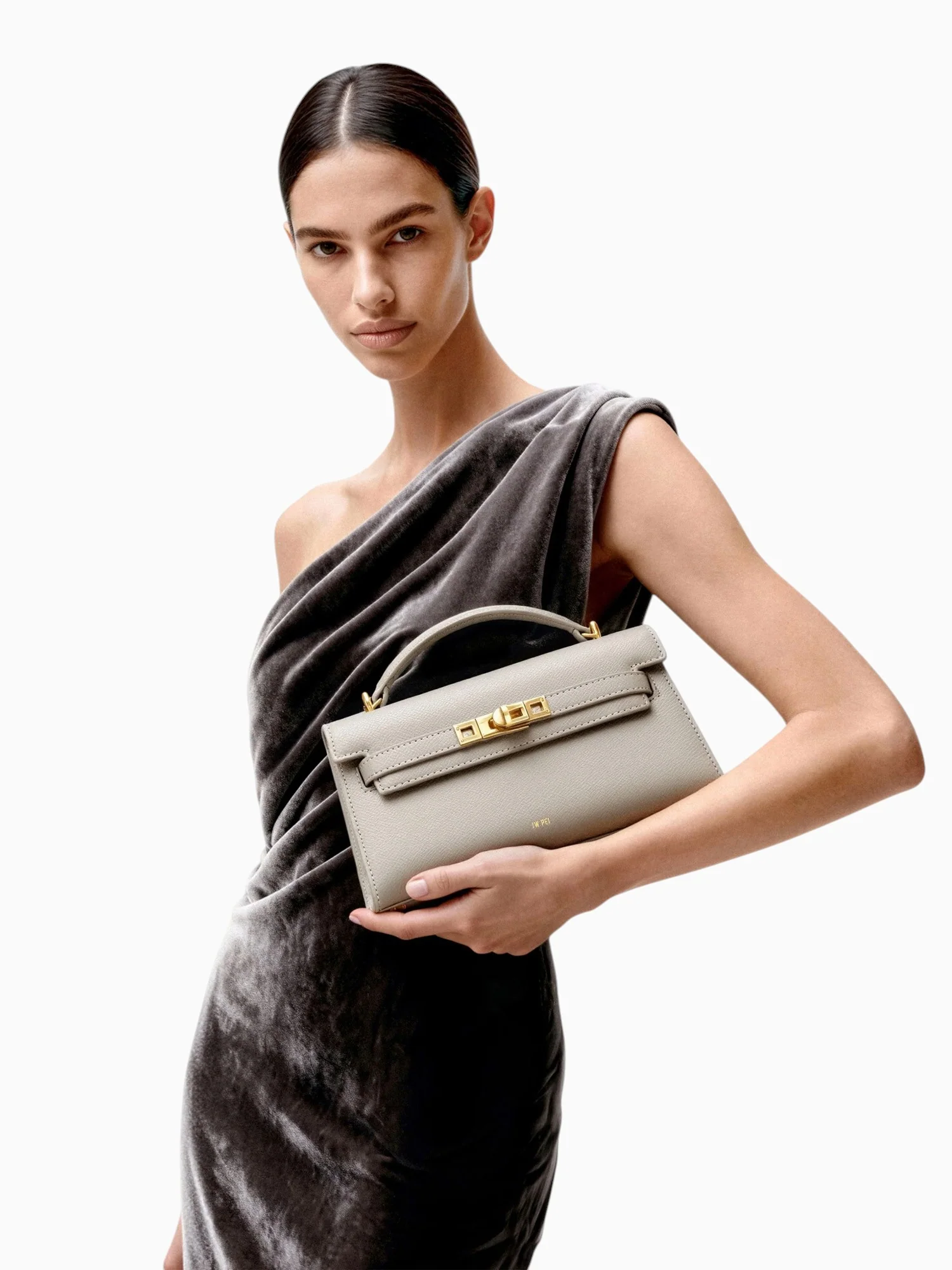 Noor Top Handle Elephant Grey - Image 5