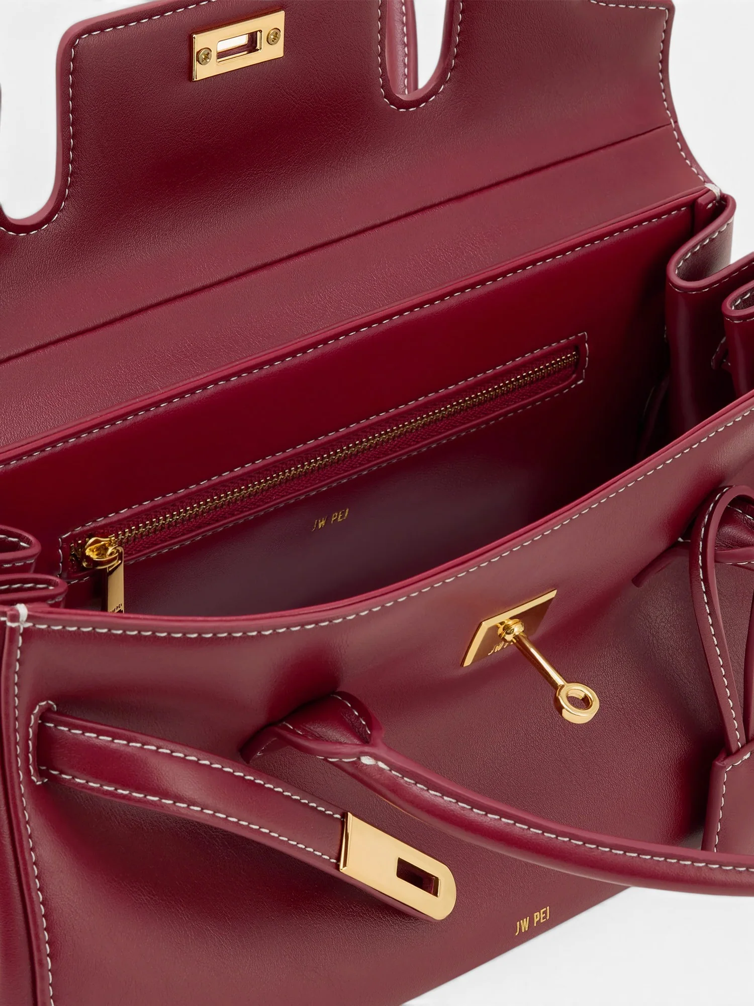 Yara Shoulder Bag Burgundy - Image 4