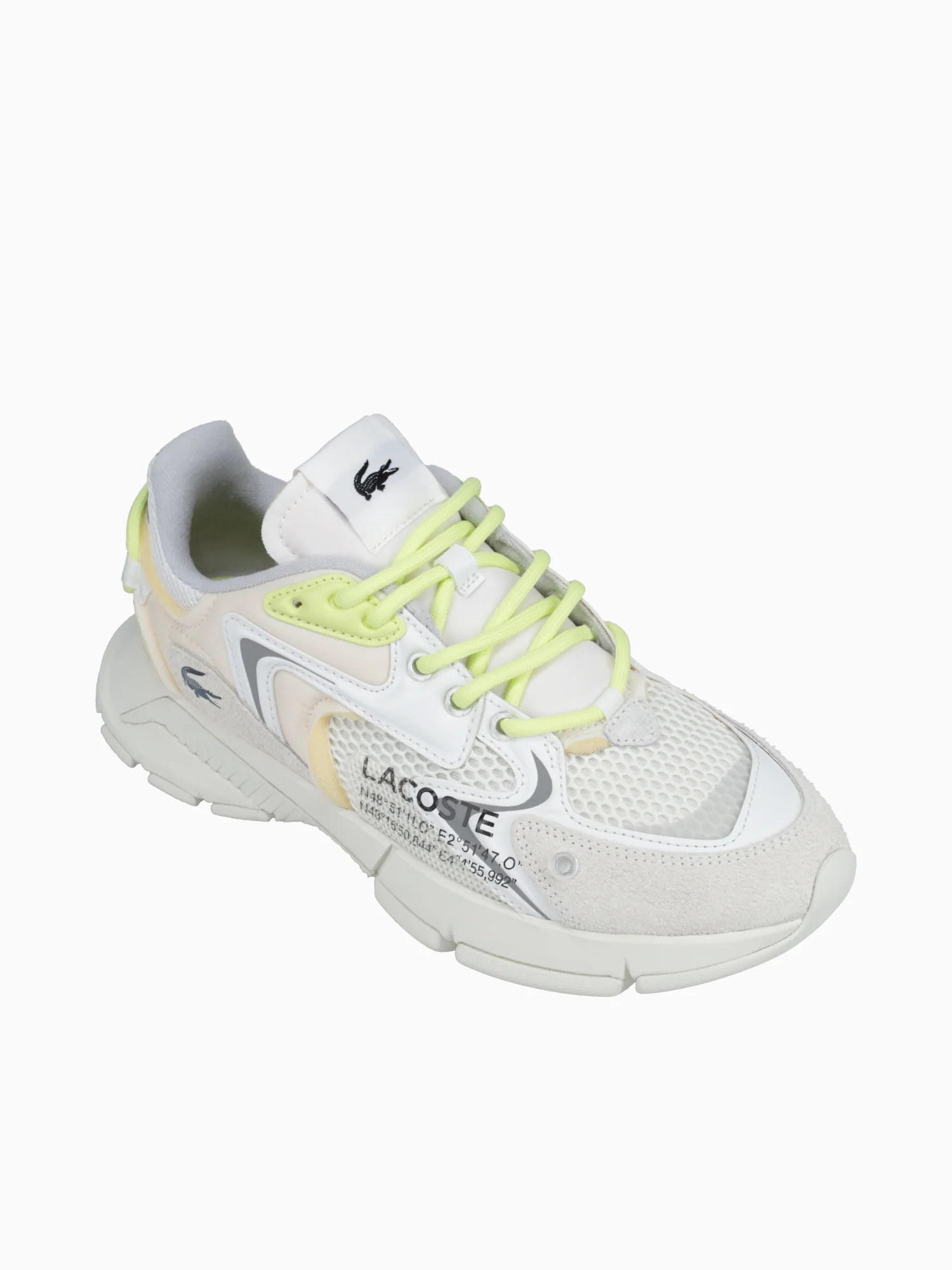L003 Neo 223 1 Offwht Ltgrn leather Mesh - Image 5