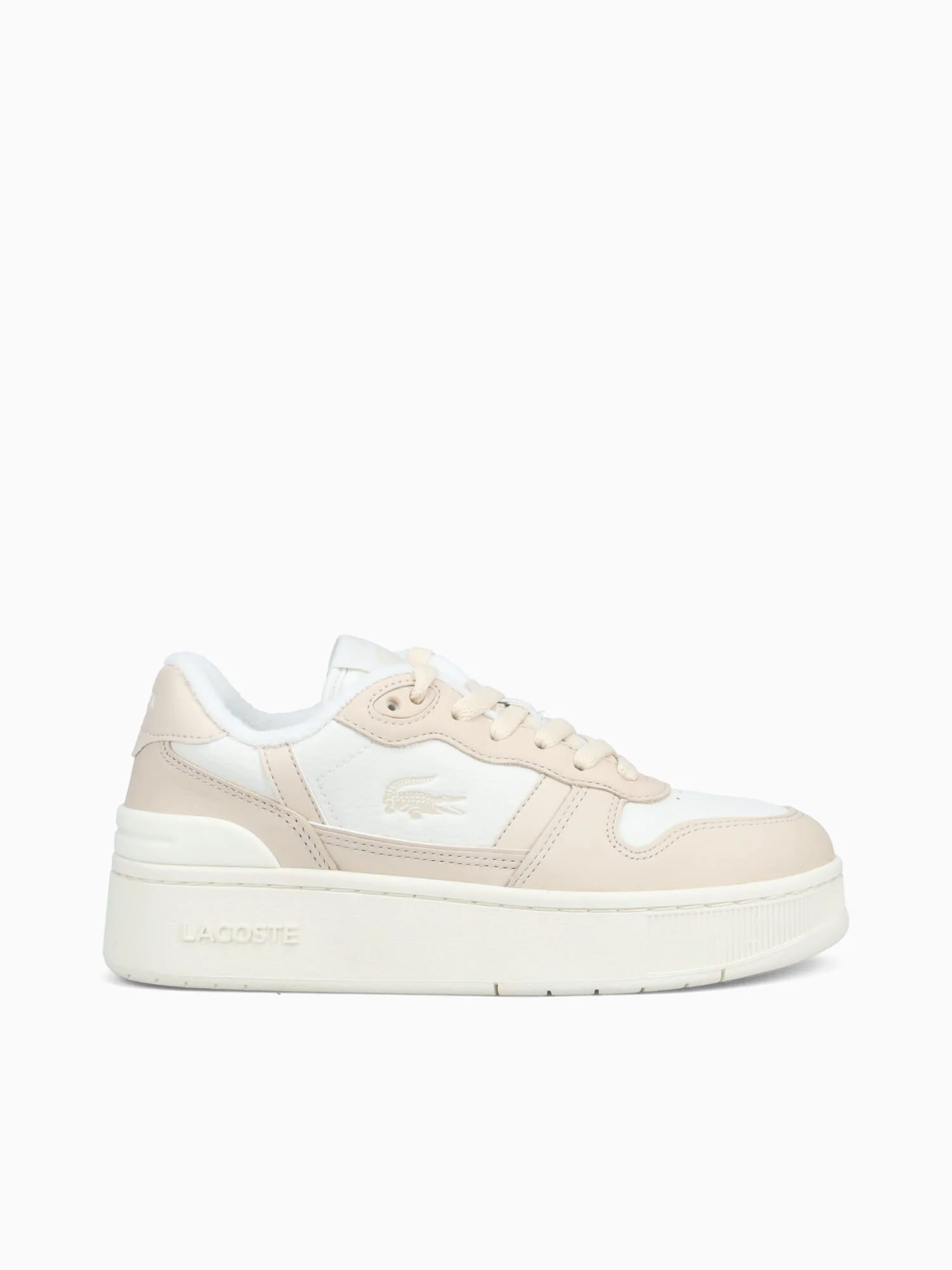 Tclip Platform Offwht Off wht leather